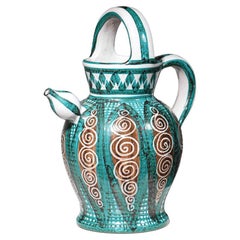 large pitcher robert picault vallauris ceramic 60s