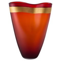 Large Pizzicati Vase in Hand Blown Murano Glass by Norberto Moretti