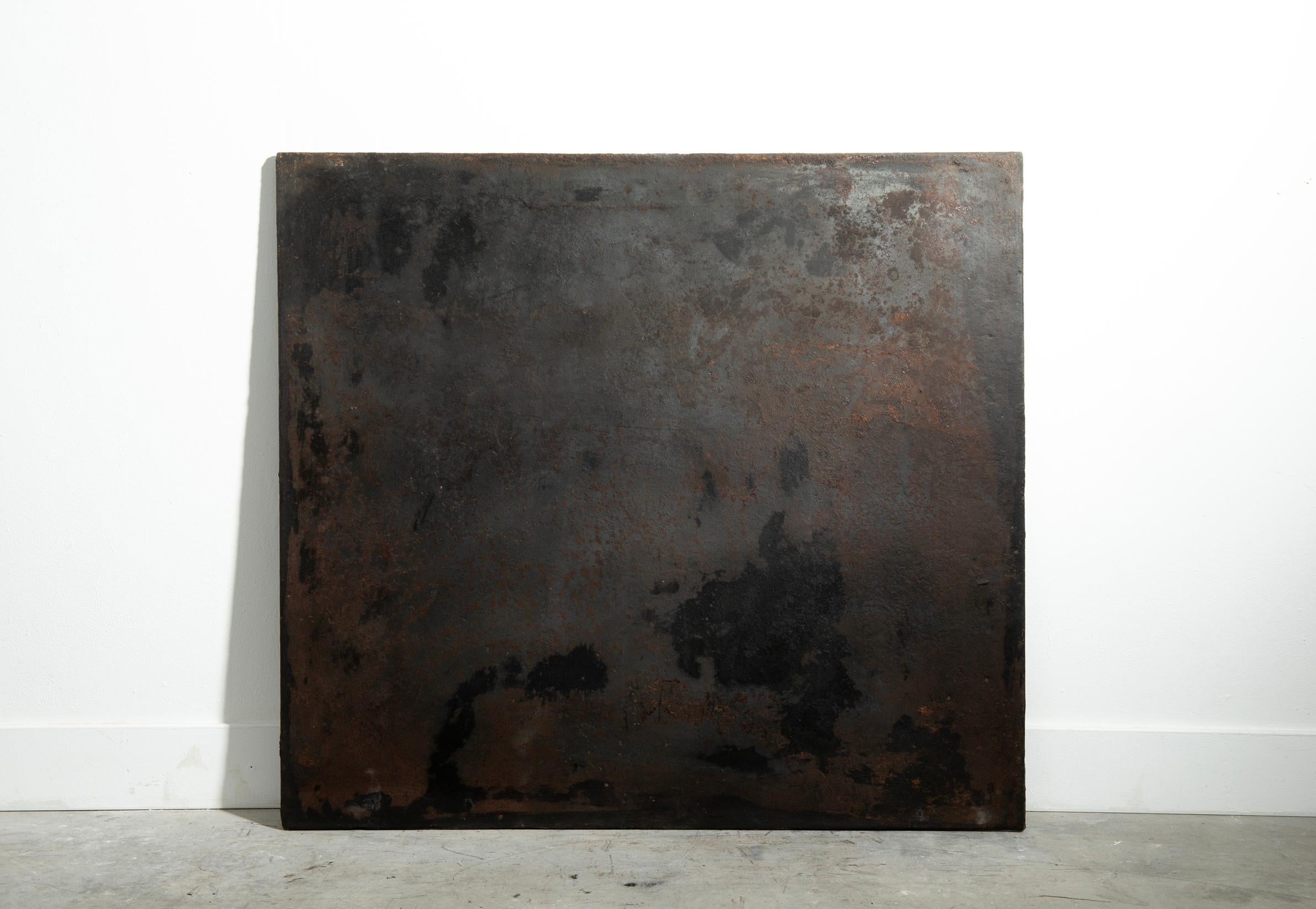 French Large Plain Fireback Backsplash For Sale