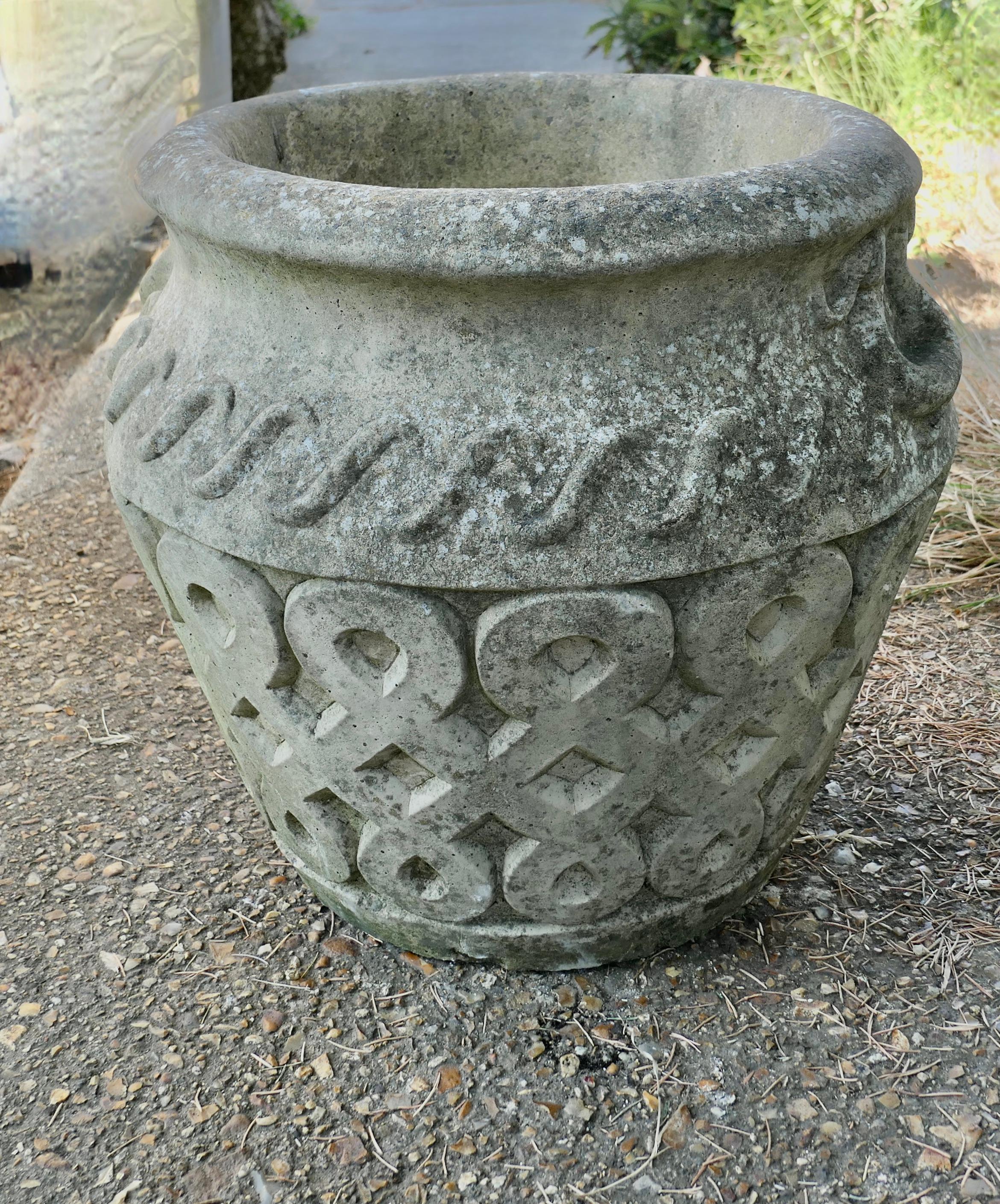 Cast Stone Large Planter from the Cotswold Studios   
