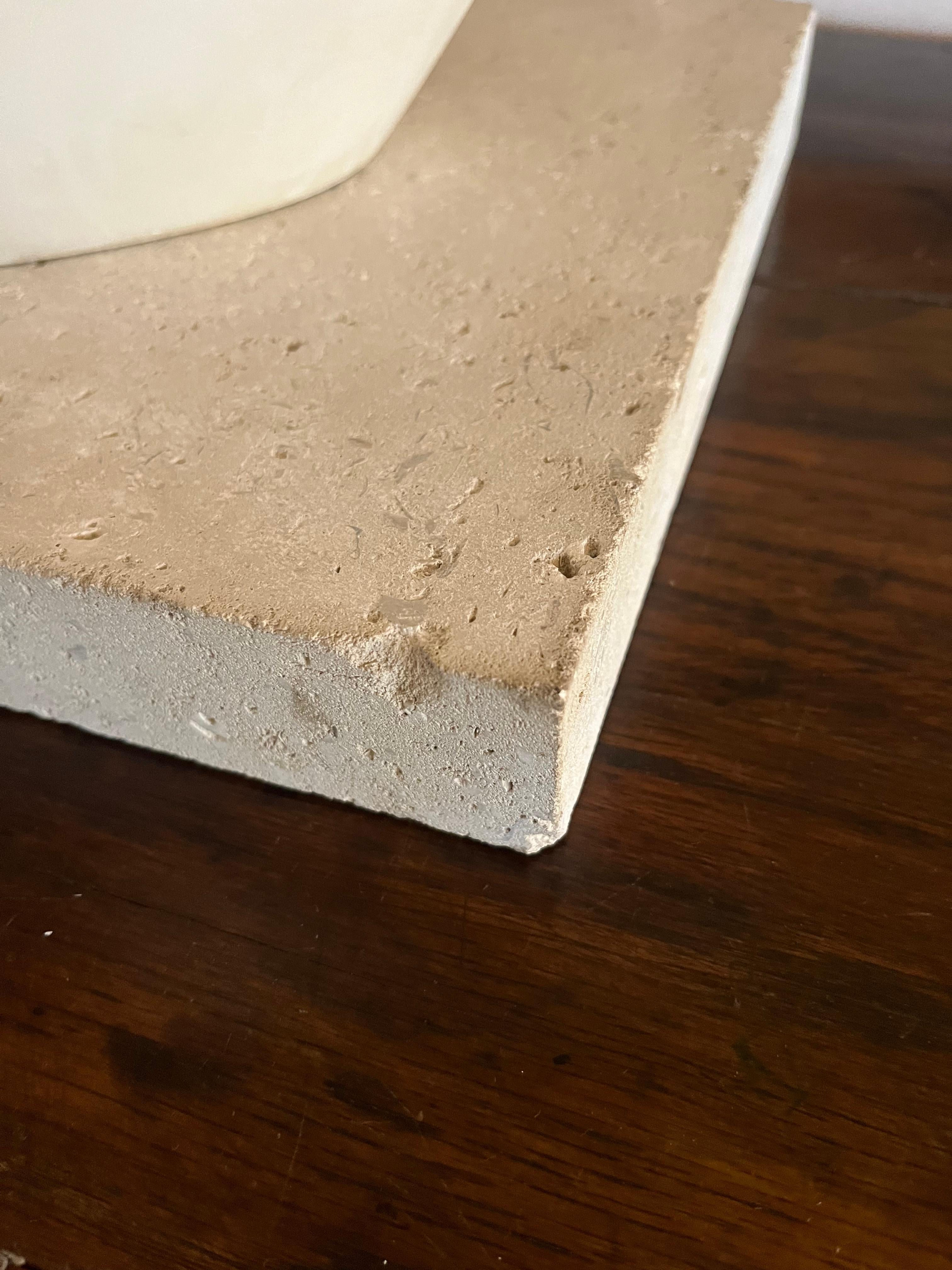 Plaster Large plaster abstract sculpture by Frederick Leslie Kenett For Sale