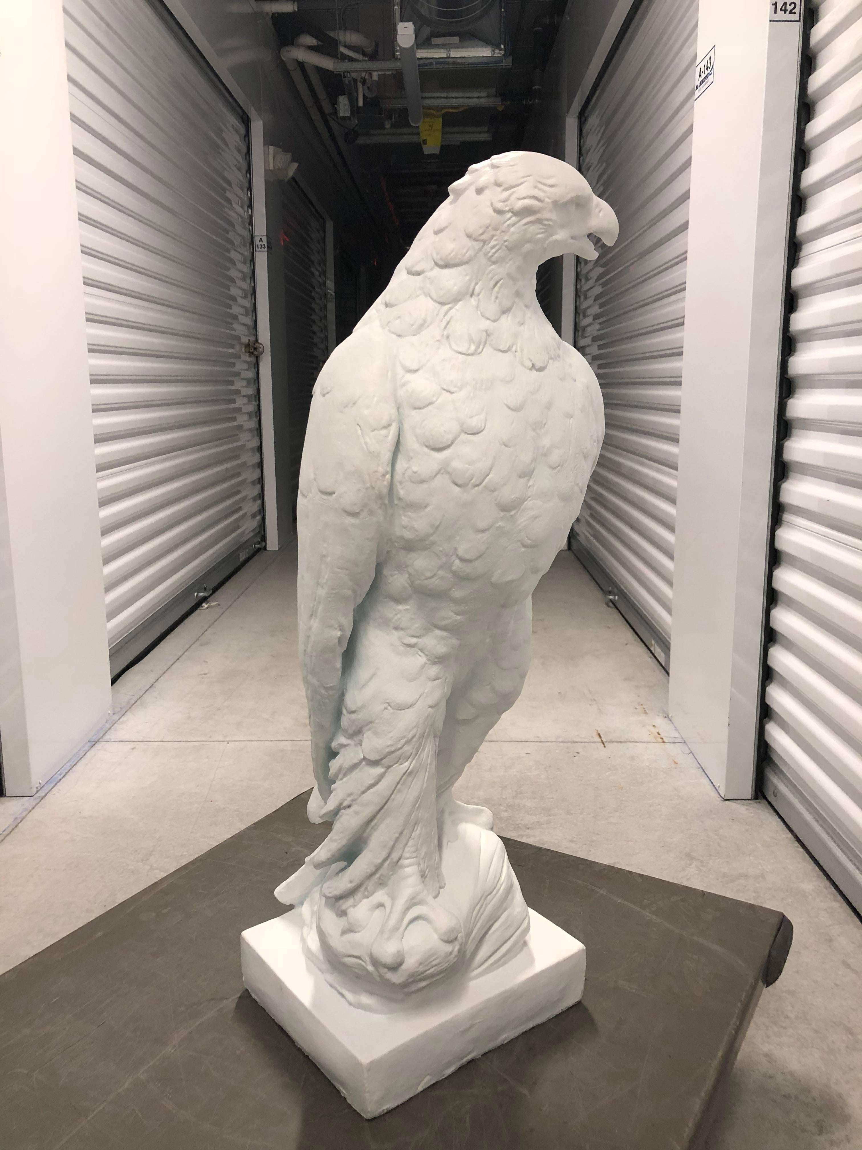 Large Classical Plaster Eagle Sculpture, 1945 4