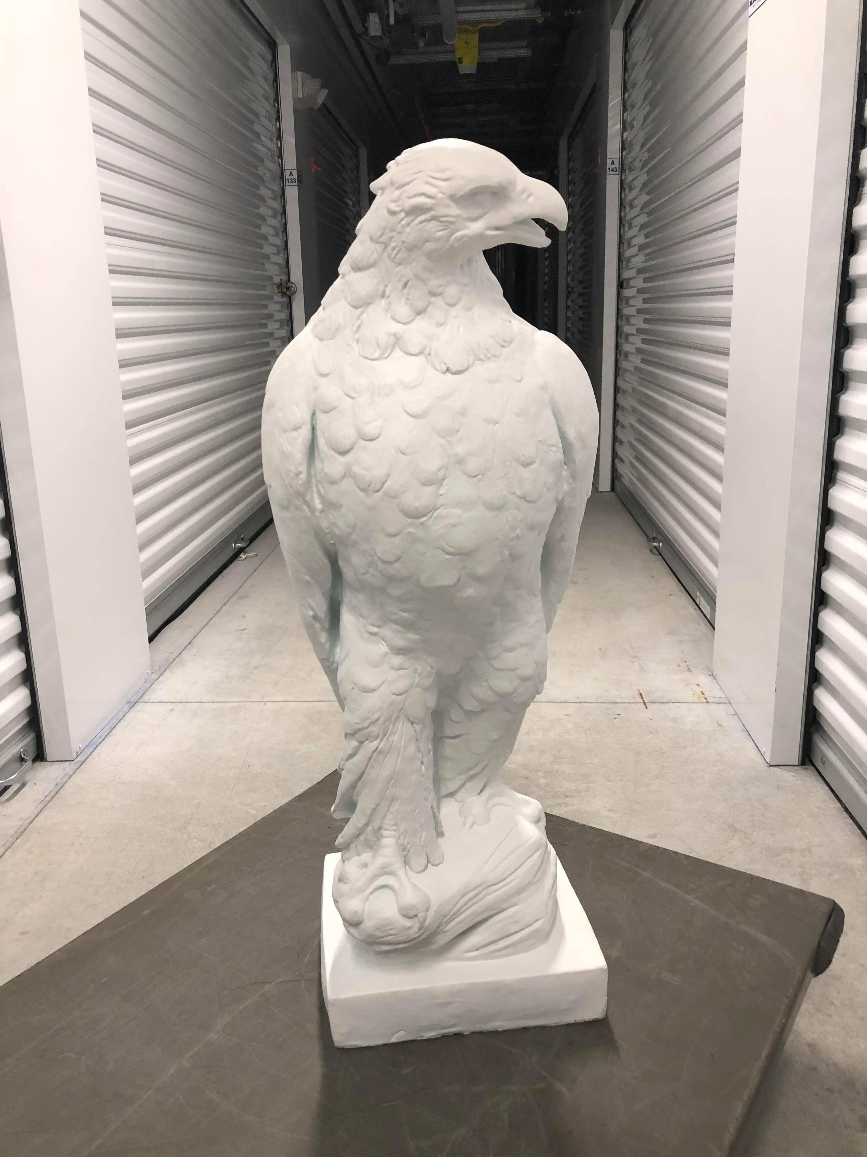 Large Classical Plaster Eagle Sculpture, 1945 5