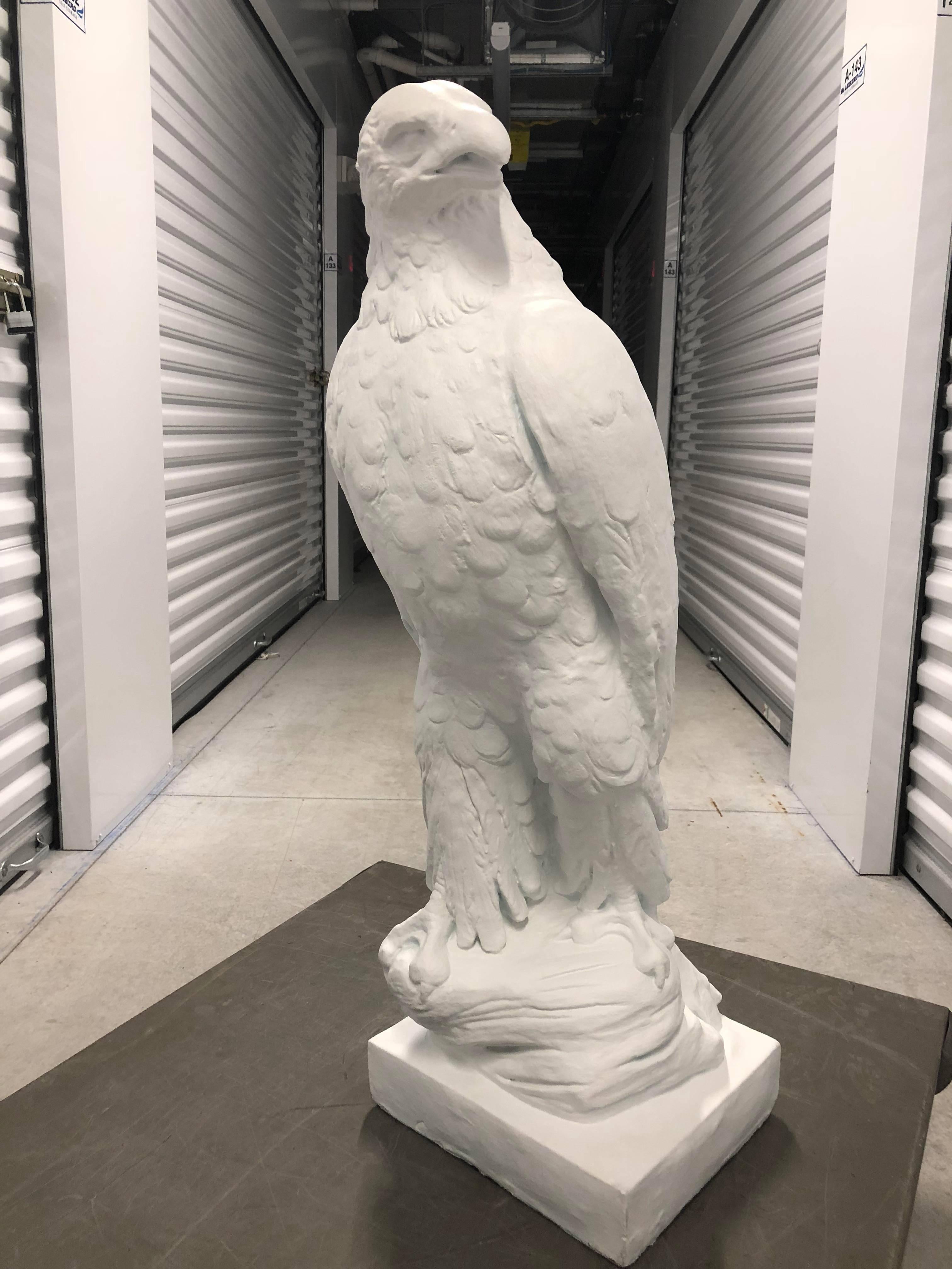 Mid-20th Century Large Classical Plaster Eagle Sculpture, 1945
