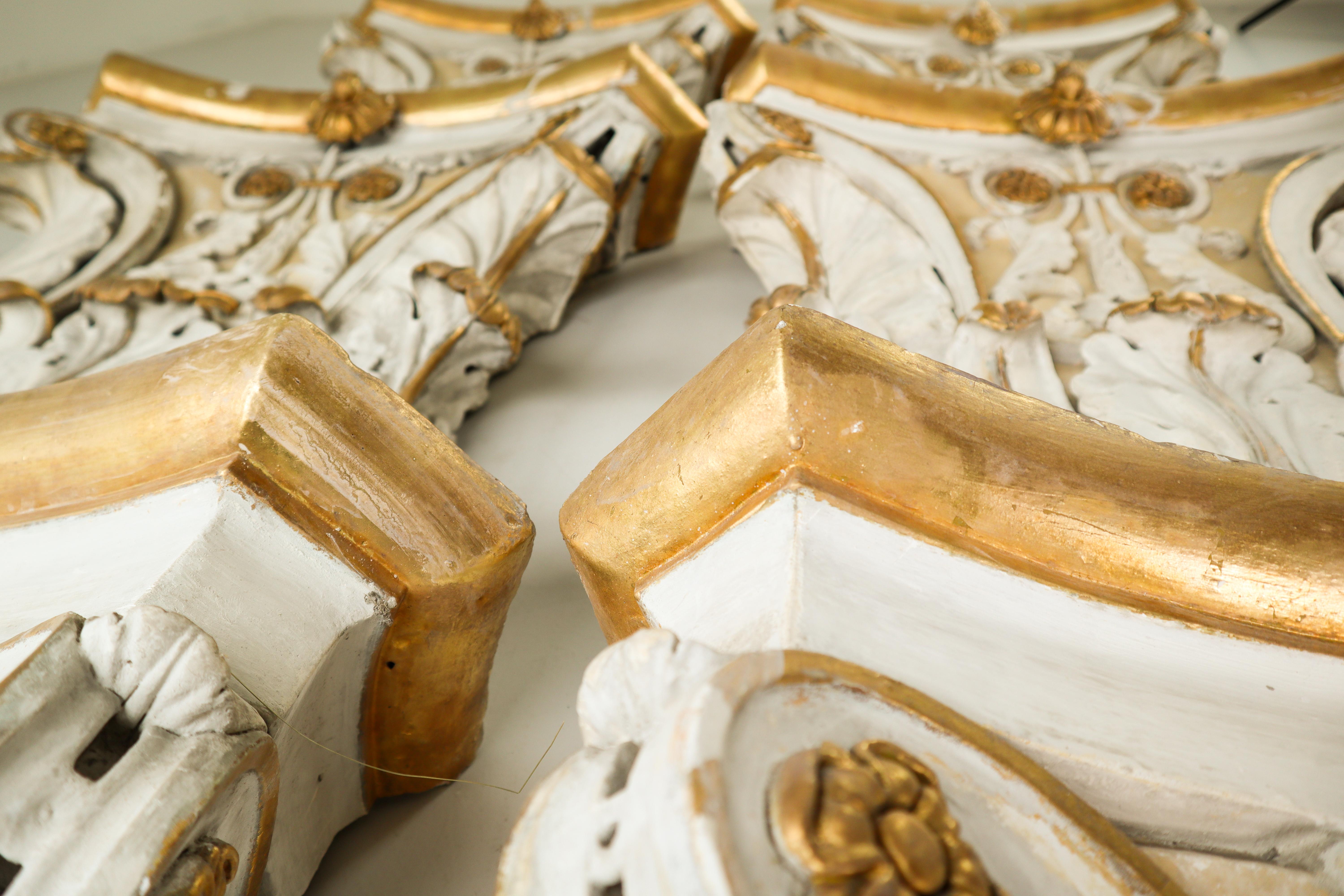 Large Plaster Architectural Ionic Capital Element, Austria, 1880 For Sale 3