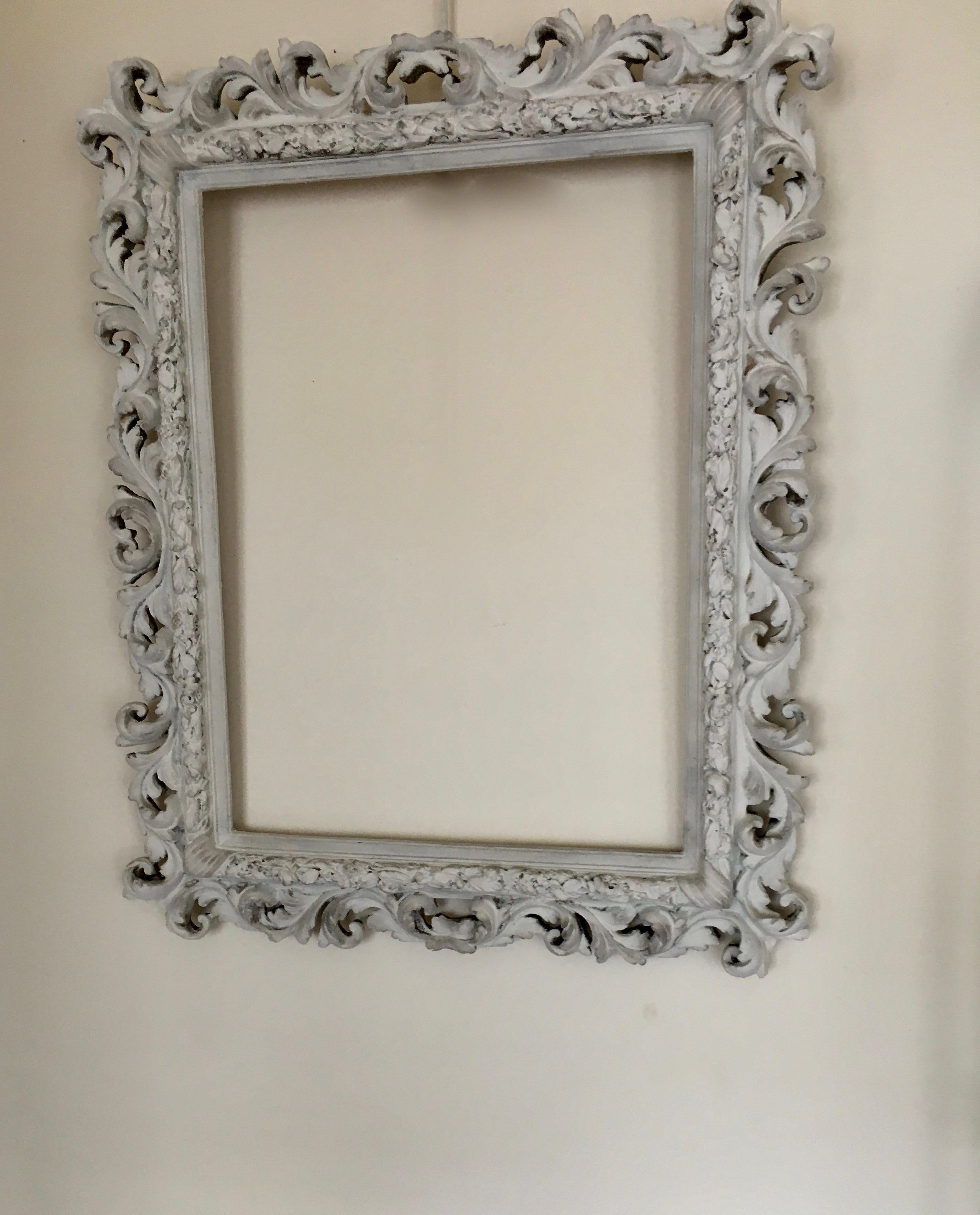Baroque Grand miroir baroque dans le style de Serge Roche en vente