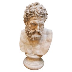 Busto grande de Hércules en resina