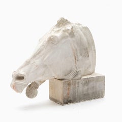 Large Plaster Cast Horse Head from the Parthenon Frieze, British Museum, 1930s