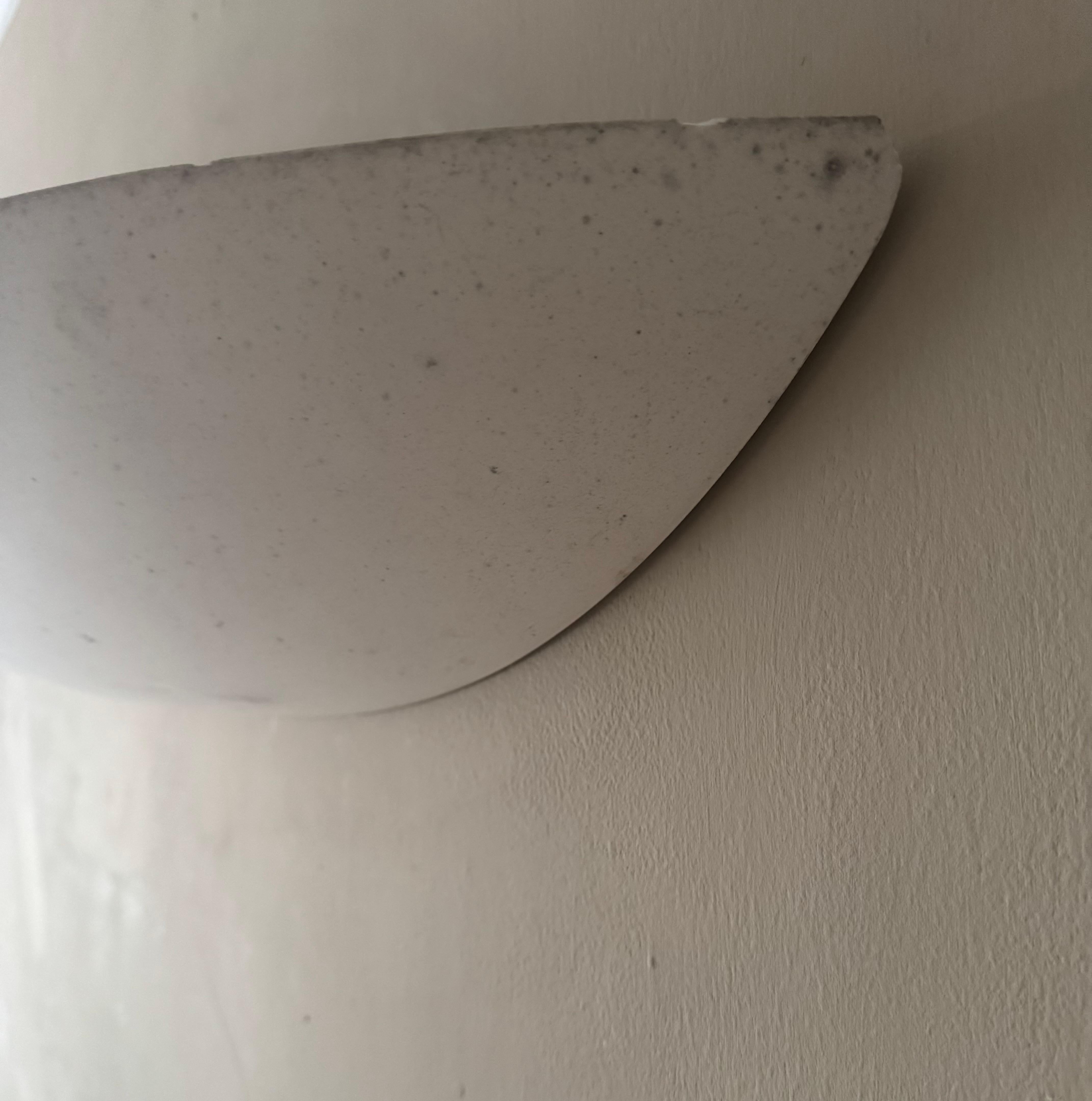 Aplique grande de yeso Demi lune en venta 2