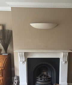 Large plaster Demi lune wall light