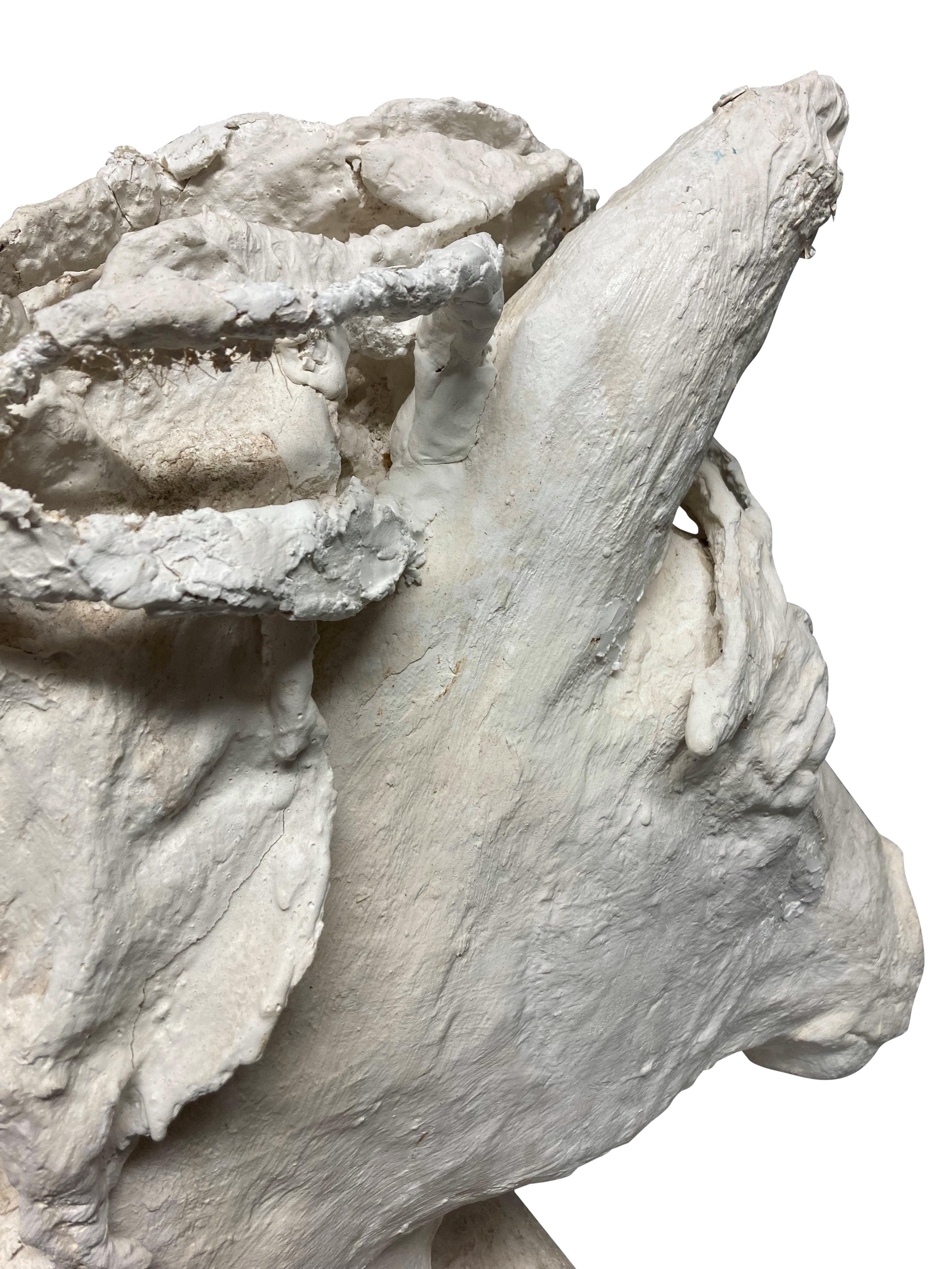 Grande maquette in gesso di una testa di cavallo In condizioni discrete in vendita a Kent, Dover