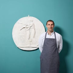 Large Plaster Neoclassical Wall Plaque After Canova