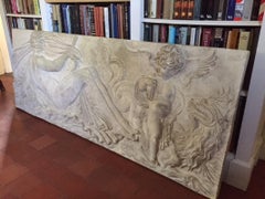 Large Plaster Plaque Relief after Jean Goujon, Reproduced by the Louvre Museum