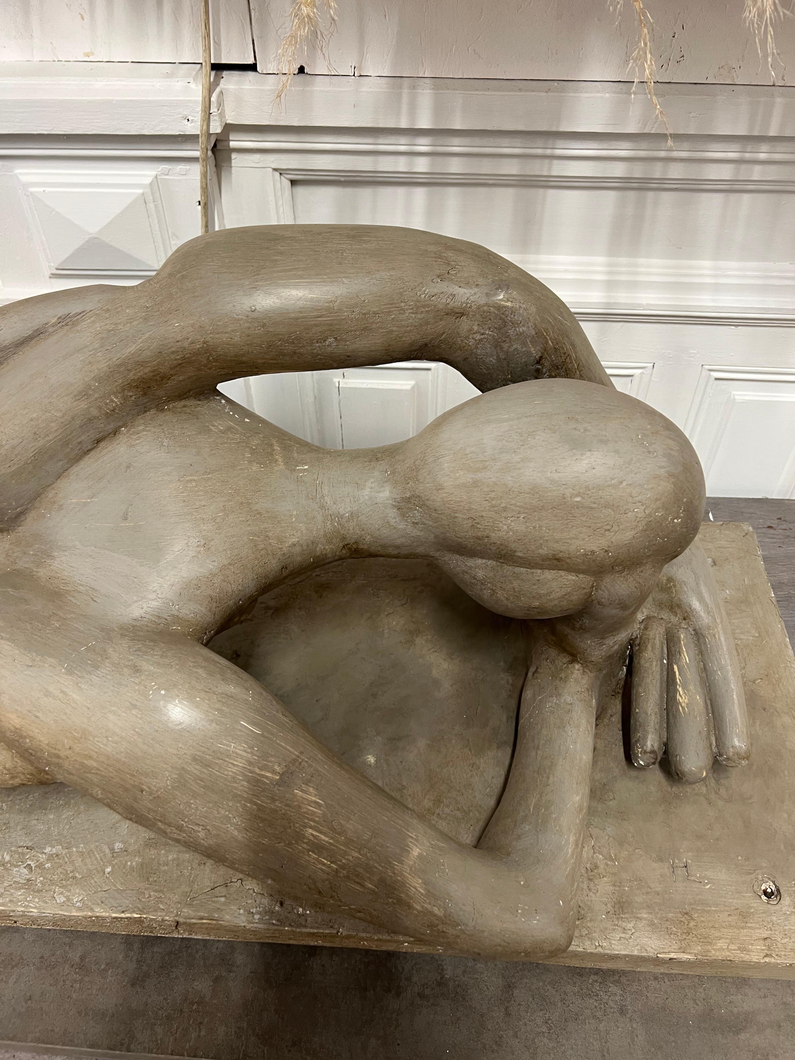 Large Plaster Sculpture of 1950s For Sale 2
