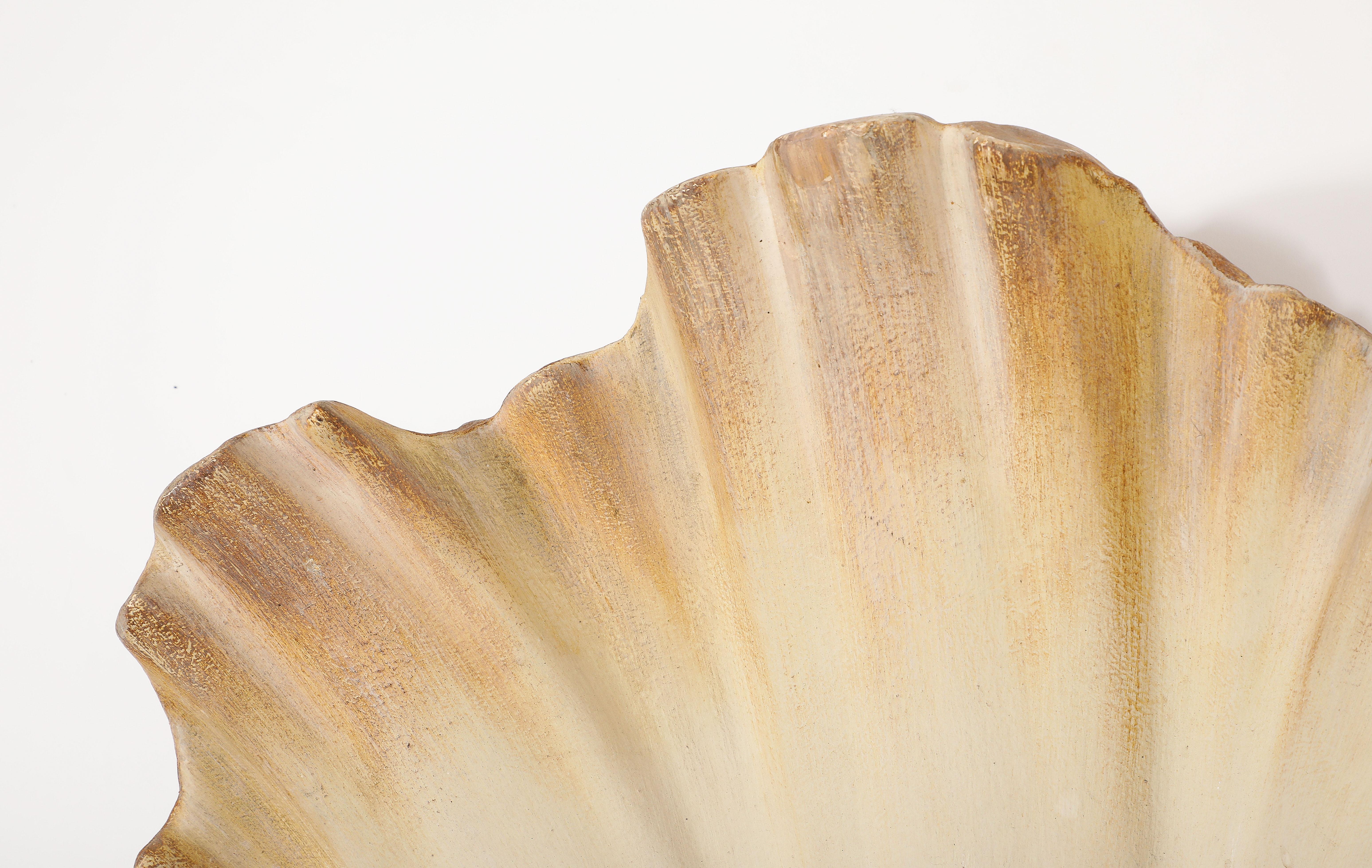 Large Plaster Shell Sconce, France 1950's For Sale 6