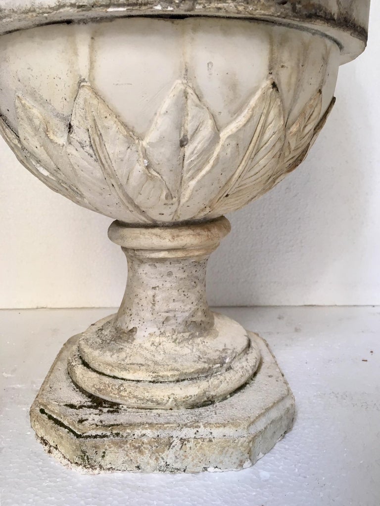 Large Plaster Vase Antique Style at 1stDibs