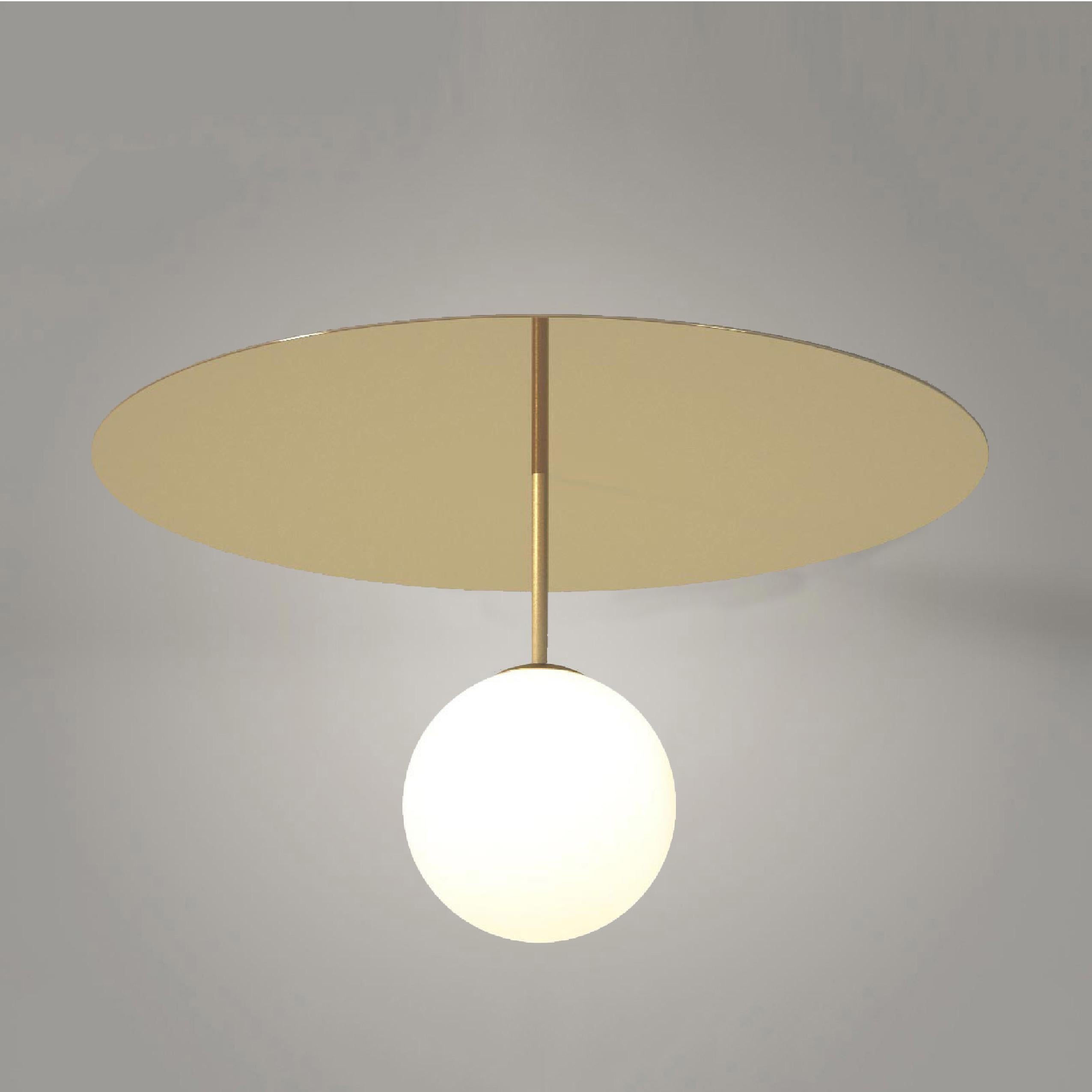 XXI secolo e contemporaneo Plafoniera a forma di piatto e sfera di Atelier Areti in vendita