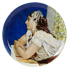 Large Plate by Théodore Deck and Alexandre Auguste Hirsch, 1875