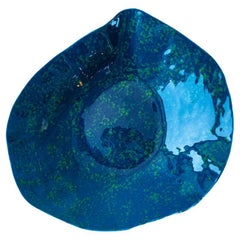 Großer Teller / Handgefertigtes Porzellangeschirr / Blaue Lagune / Indulge Nº6