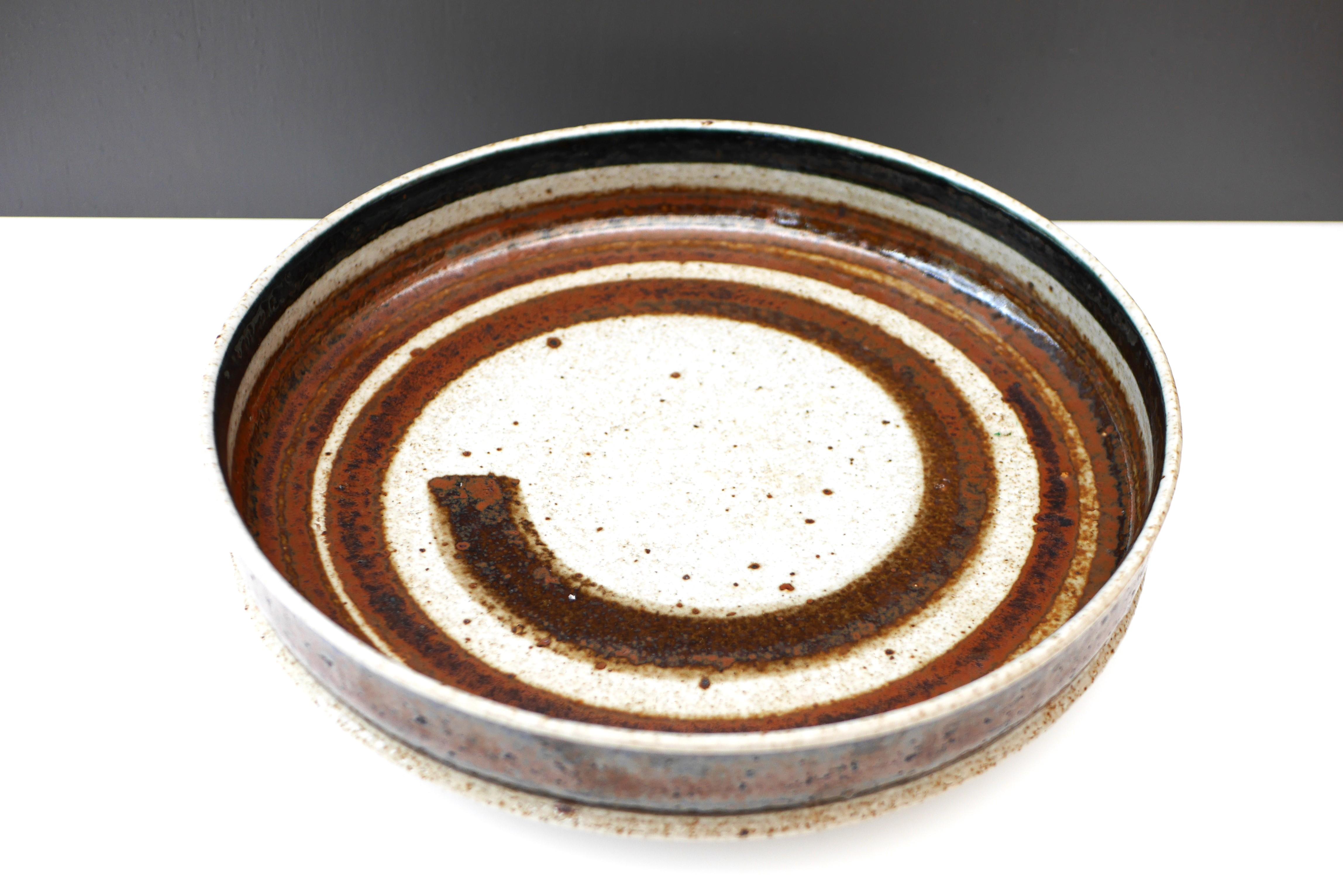 Large Plate or Bowl by Inger Persson for Rörstrand, Sweden For Sale 2