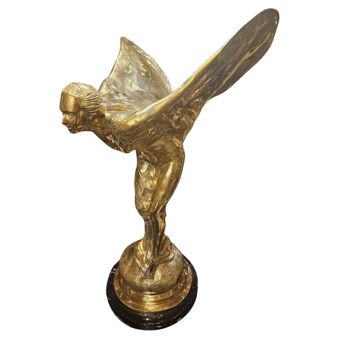 Large Plated Flying Lady Sculpture
