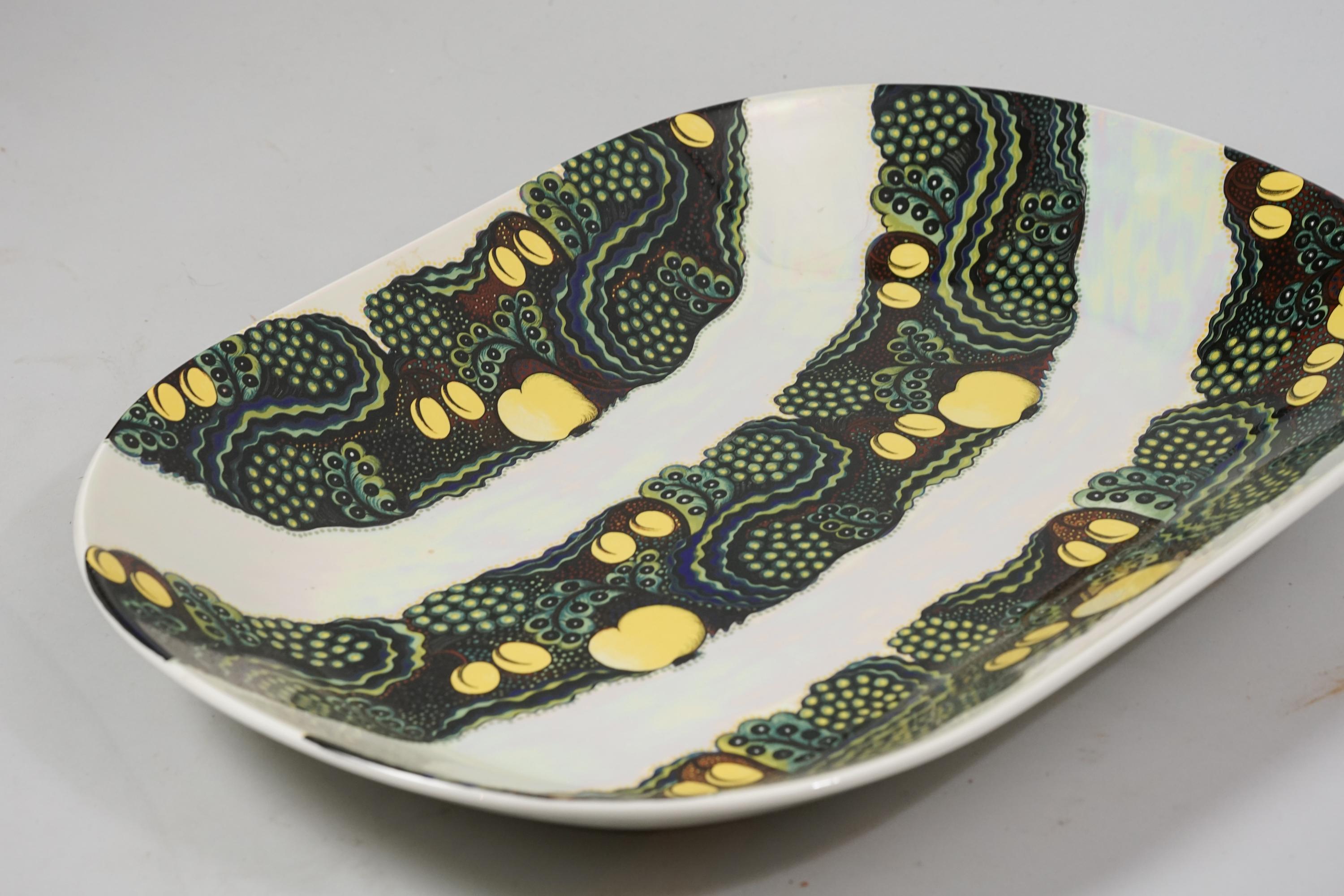 Porcelain Large Platter, Birger Kaipiainen, Rörstrand 103/500 For Sale