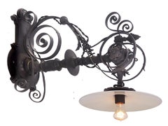 Large Playful Eastlake Wall Lamp