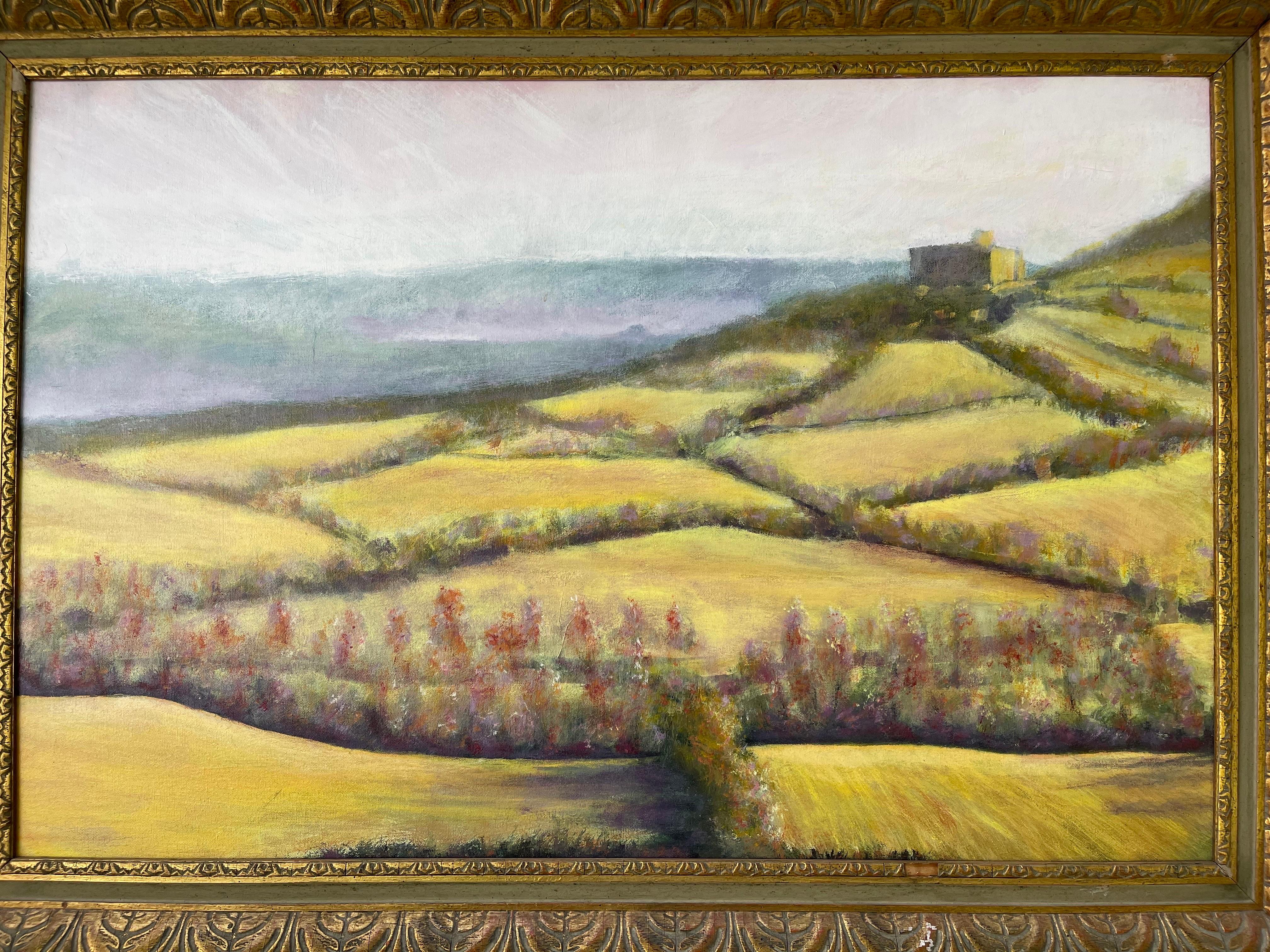 Großes Pleinair-Gemälde von Maya Boreen im Zustand „Gut“ im Angebot in Redding, CT