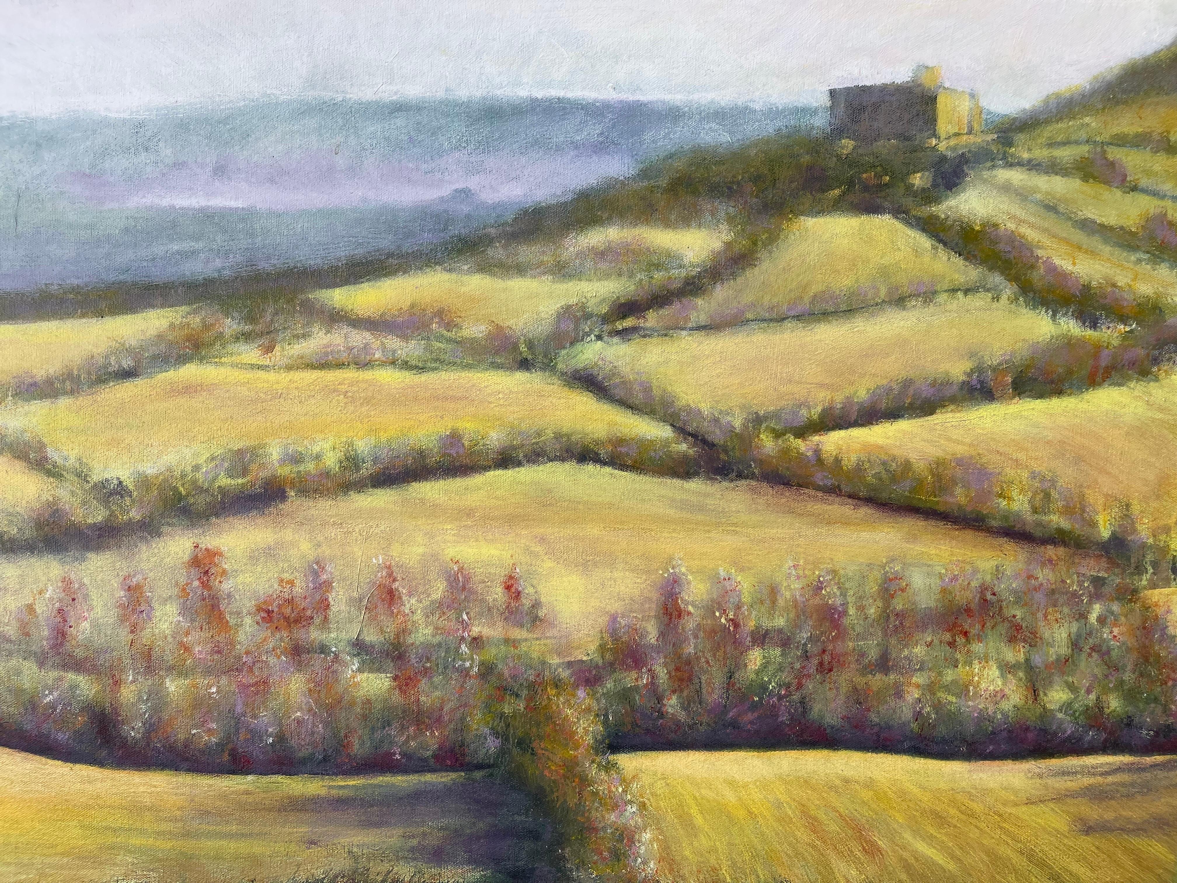 Großes Pleinair-Gemälde von Maya Boreen (Leinwand) im Angebot