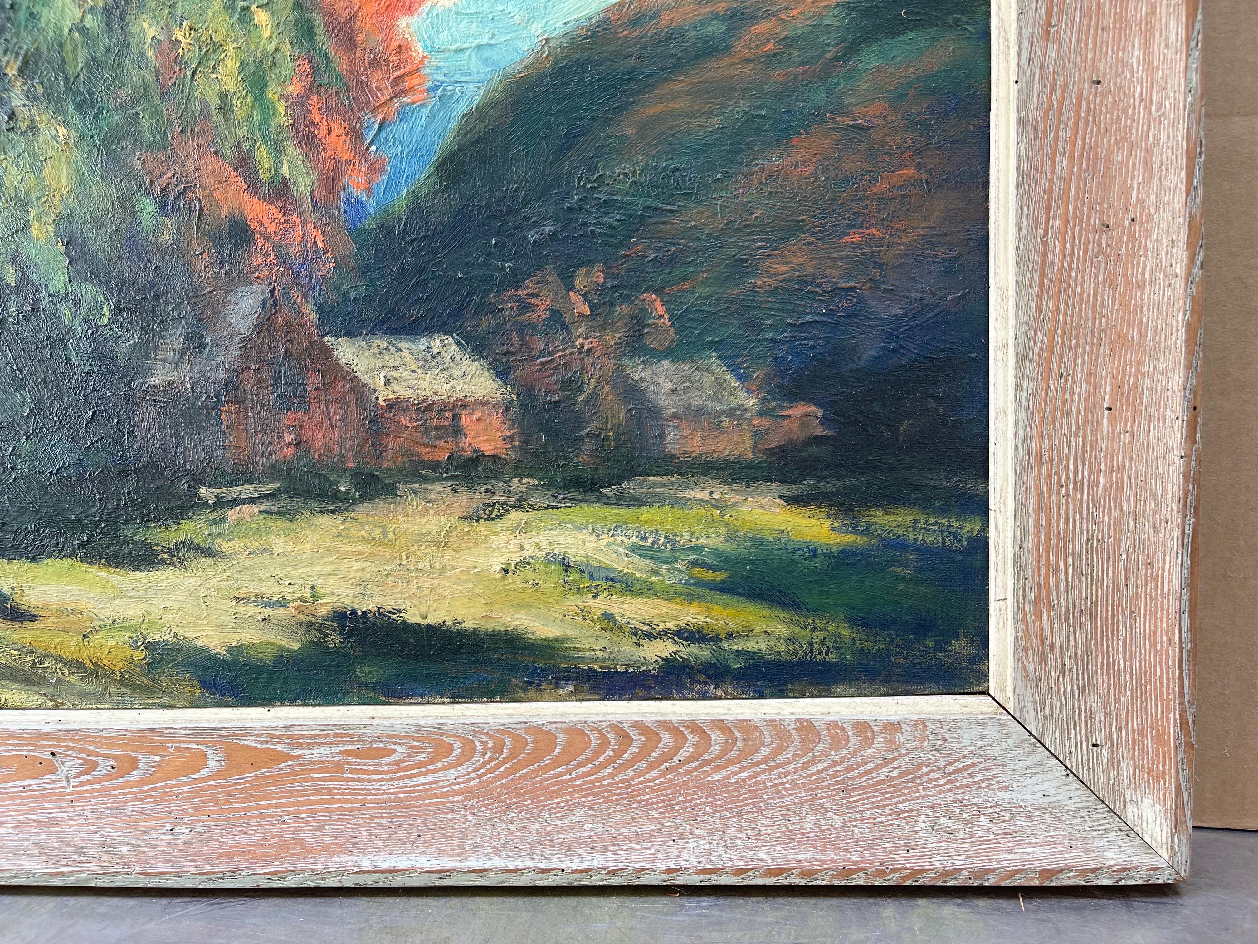 Large Plein Air Painting on Board For Sale 1