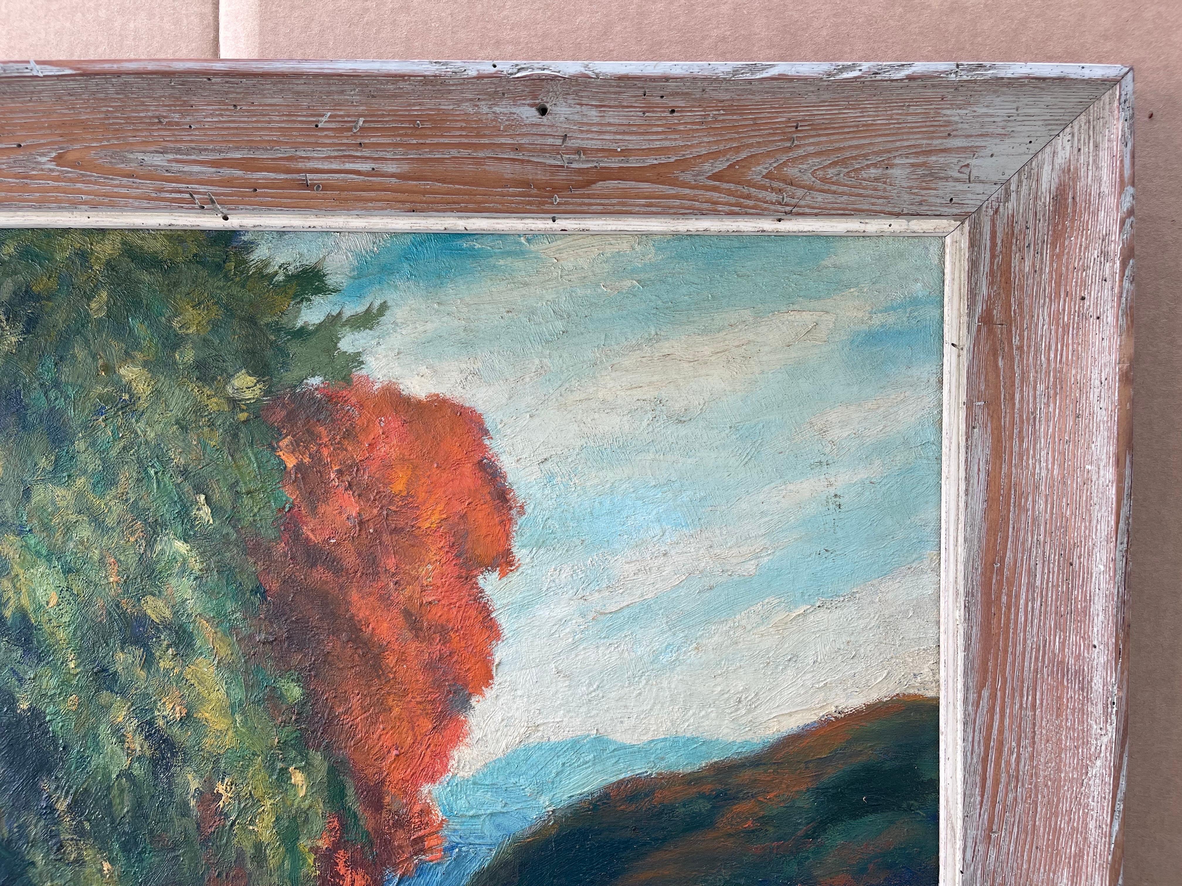 Large Plein Air Painting on Board For Sale 2