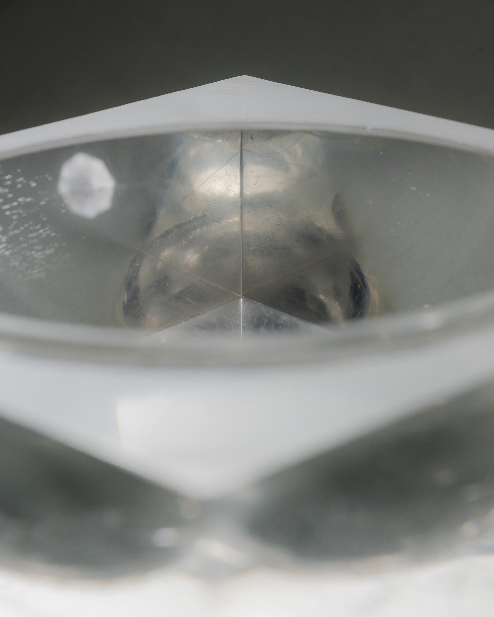 20th Century Large Plexiglass Catchall or Ashtray, 1970s For Sale