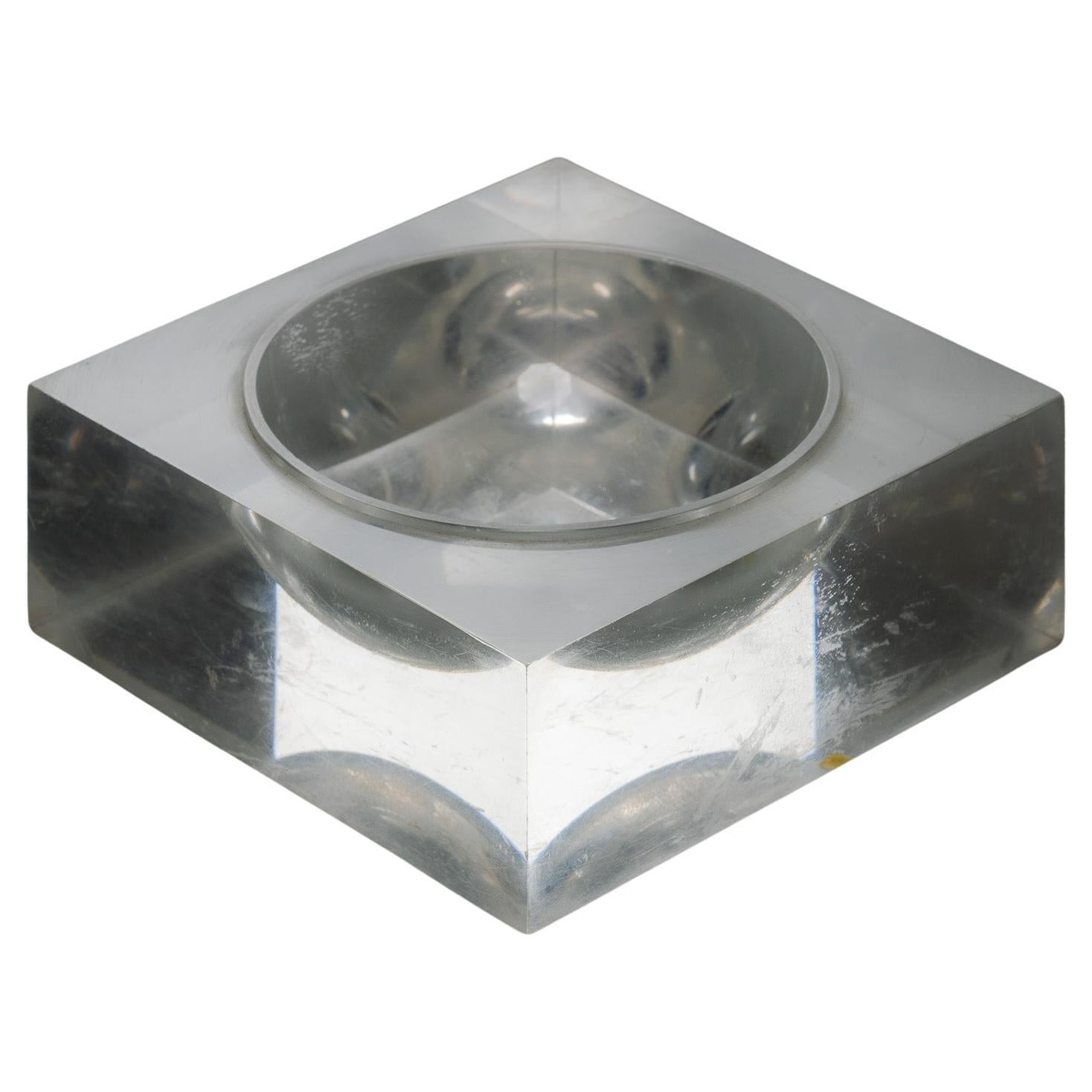 Large Plexiglass Catchall or Ashtray, 1970s For Sale