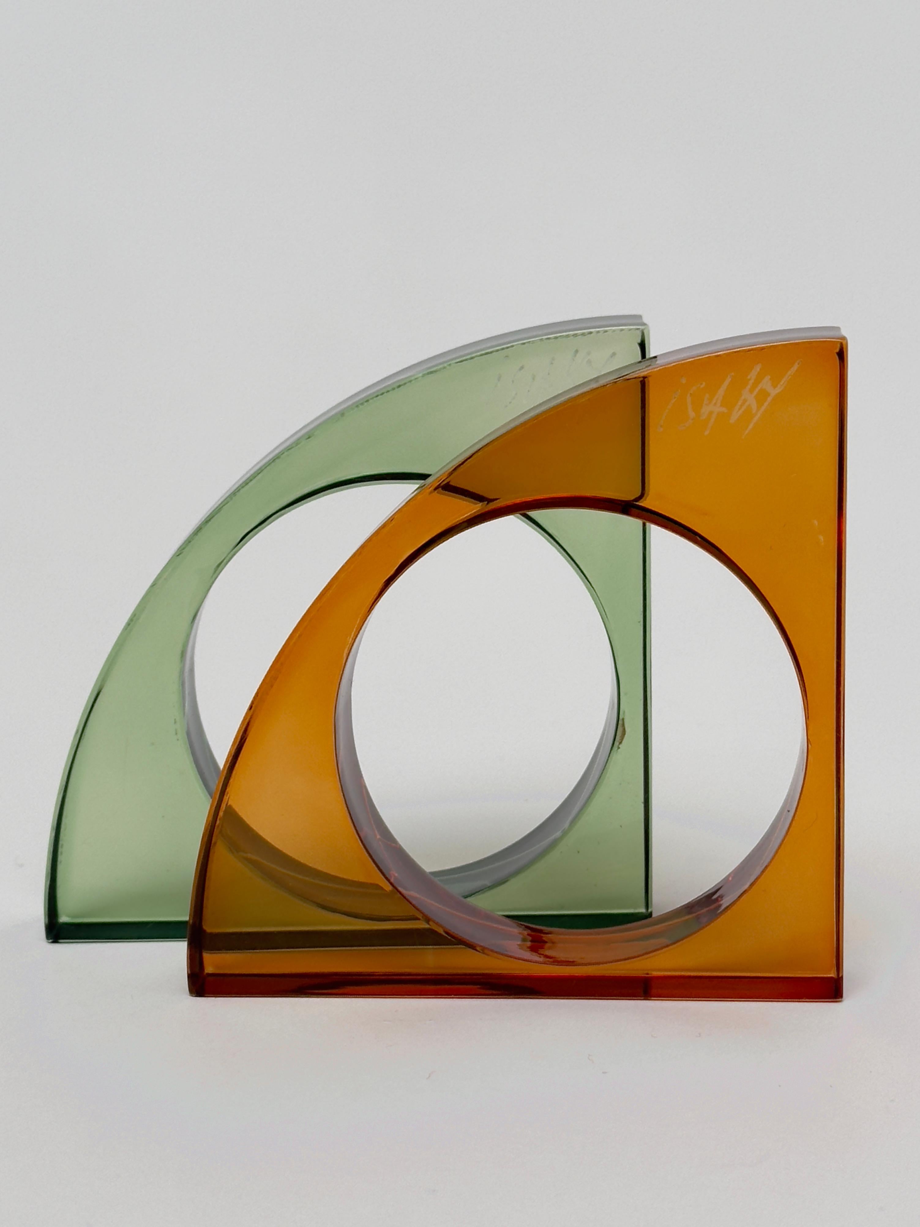 Large Plexiglass Cuff, Isaky, Paris c. 1980 In Good Condition For Sale In St Ouen, FR