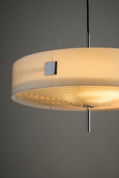 Large Plexiglass & Grid Pendant by Cosack, 1970s