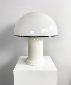 Large Plexiglass Mushroom Table Lamp by Groupe Habitat, France, c.1970