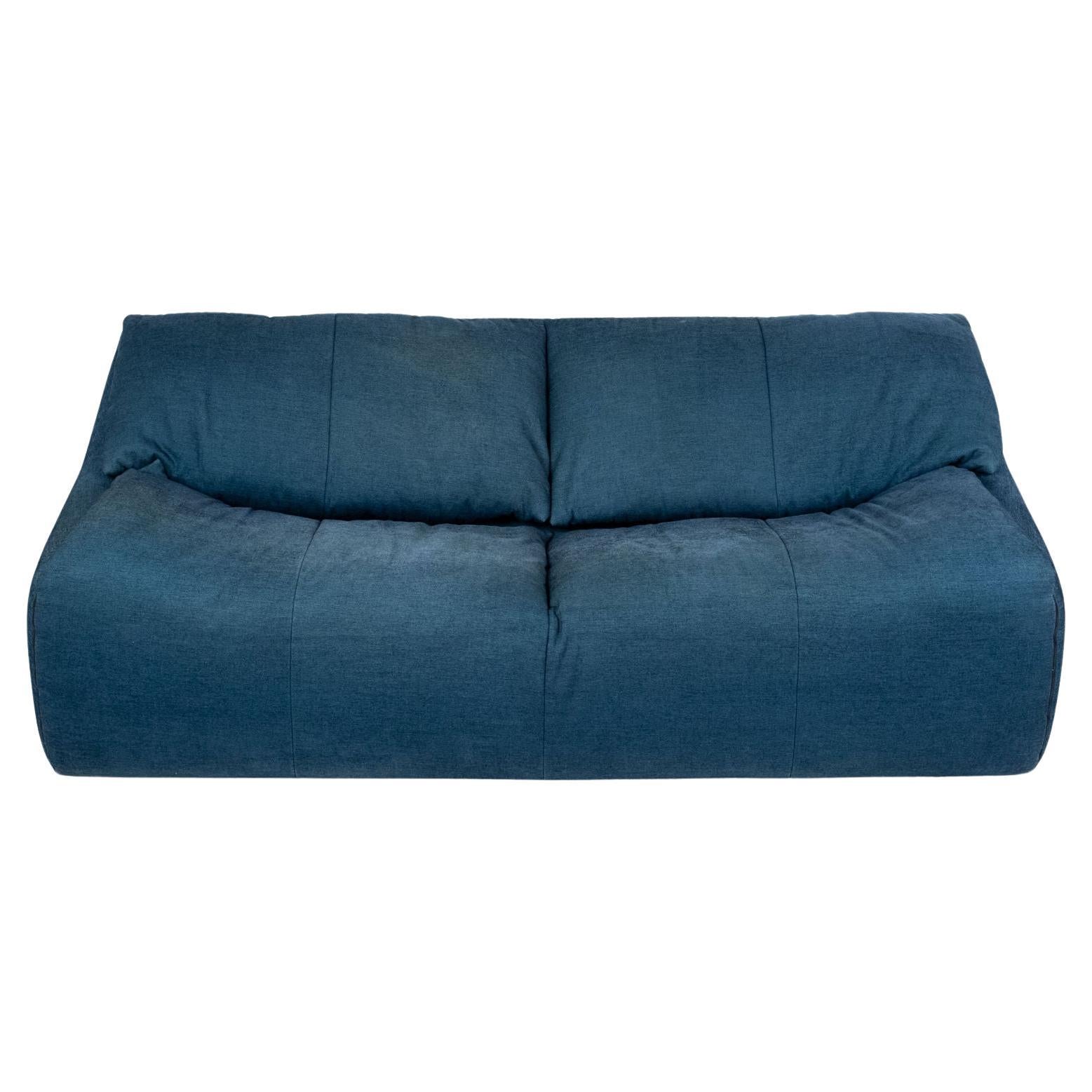 Large Plumy sofa by Annie Hieronimus for China, made in France, 1980s For Sale