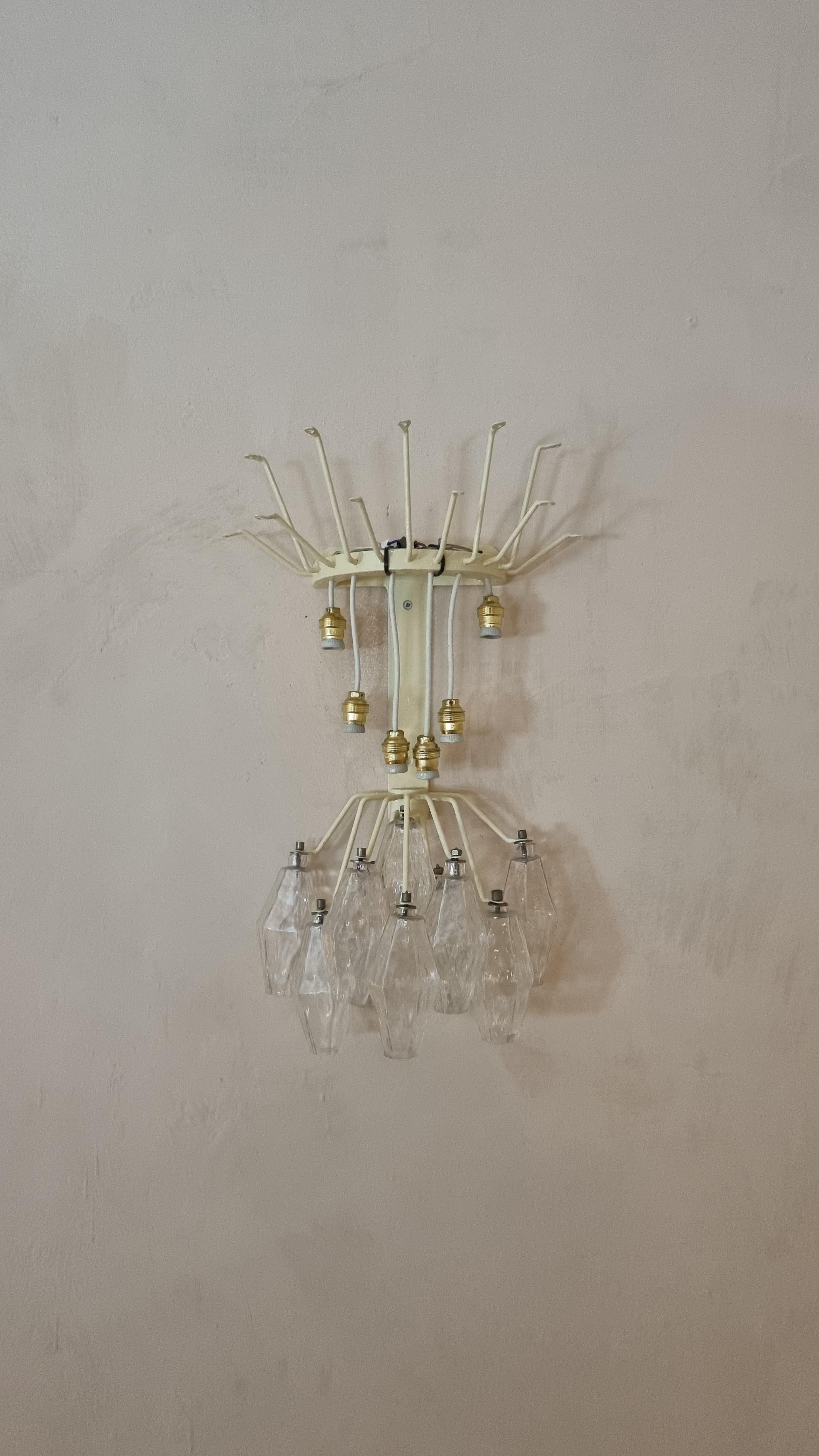 Grandes appliques murales Poliedri conçues par Carlo Scarpa pour Venini 1961 en vente 6
