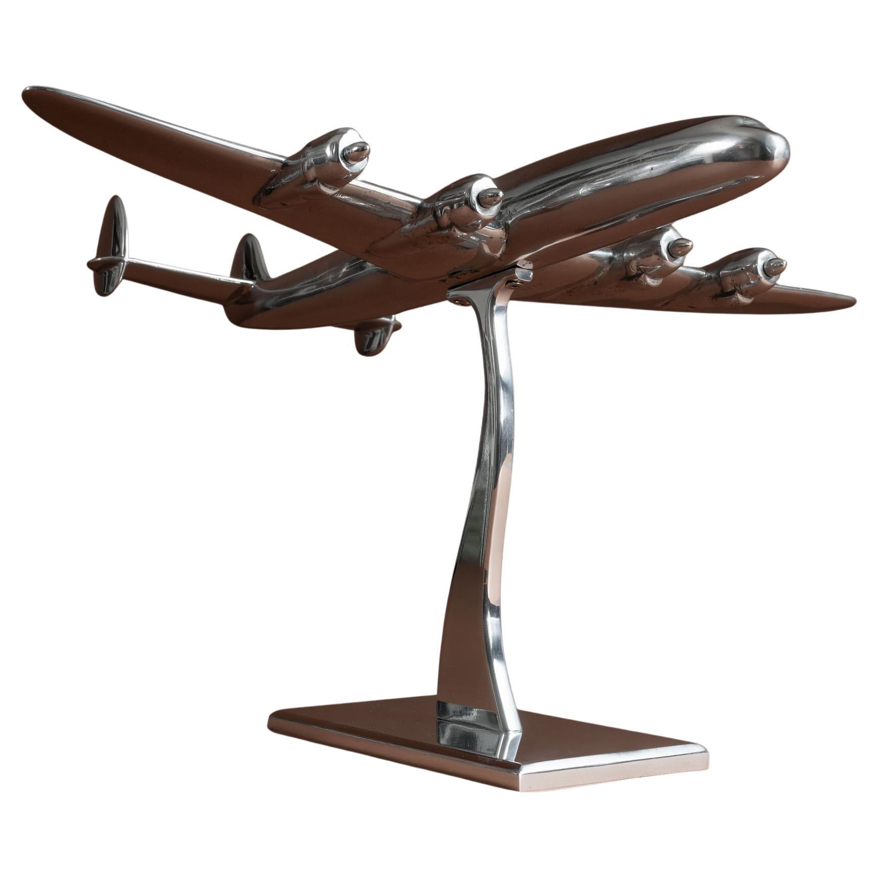 Large Polished Aluminium Lockheed Super Constellation Model, circa 1951