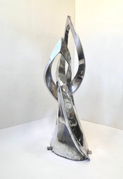 Large Polished Aluminum Freeform Abstract Sculpture by Bill Keating