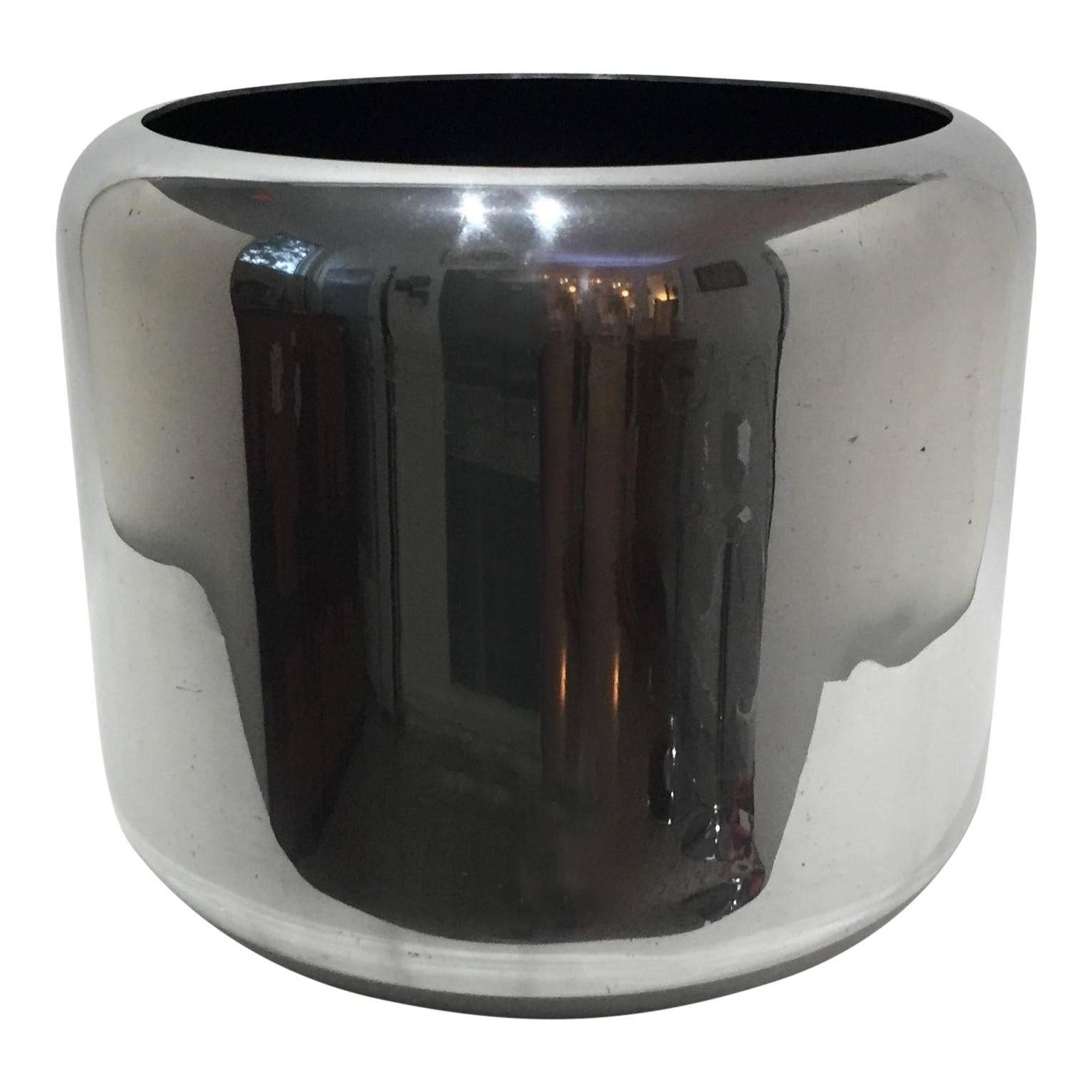 Polished Aluminum Planter by Paul Mayen