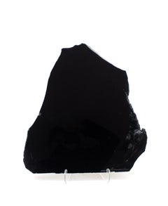 Large Polished Black Obsidian Mirror
