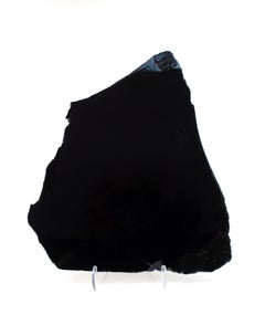 Large Polished Black Obsidian Mirror