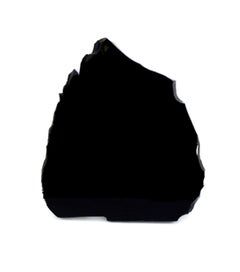 Large Polished Black Obsidian Mirror