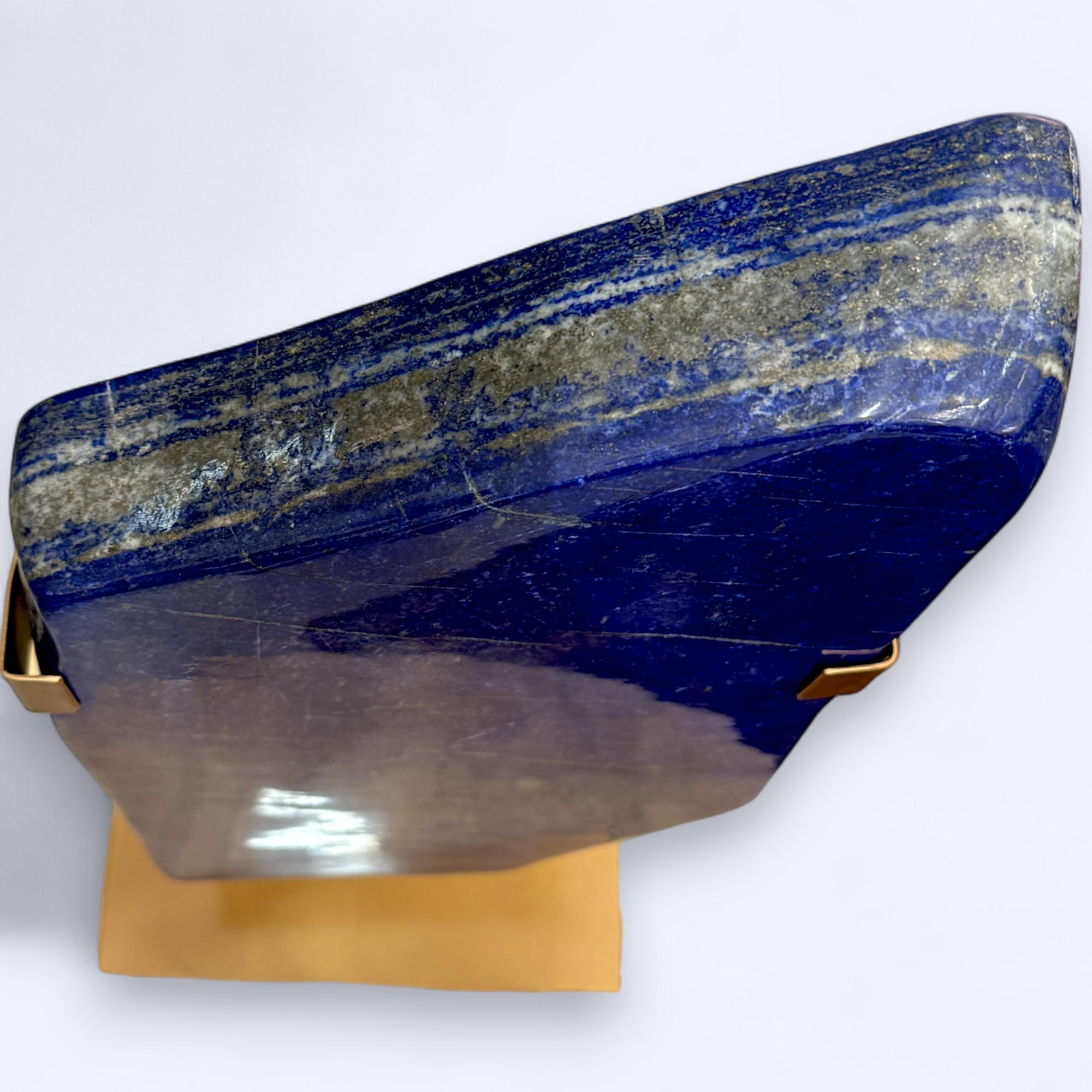 Large Polished Lapis Lazuli from Afghanistan in its Natural Form For Sale 8