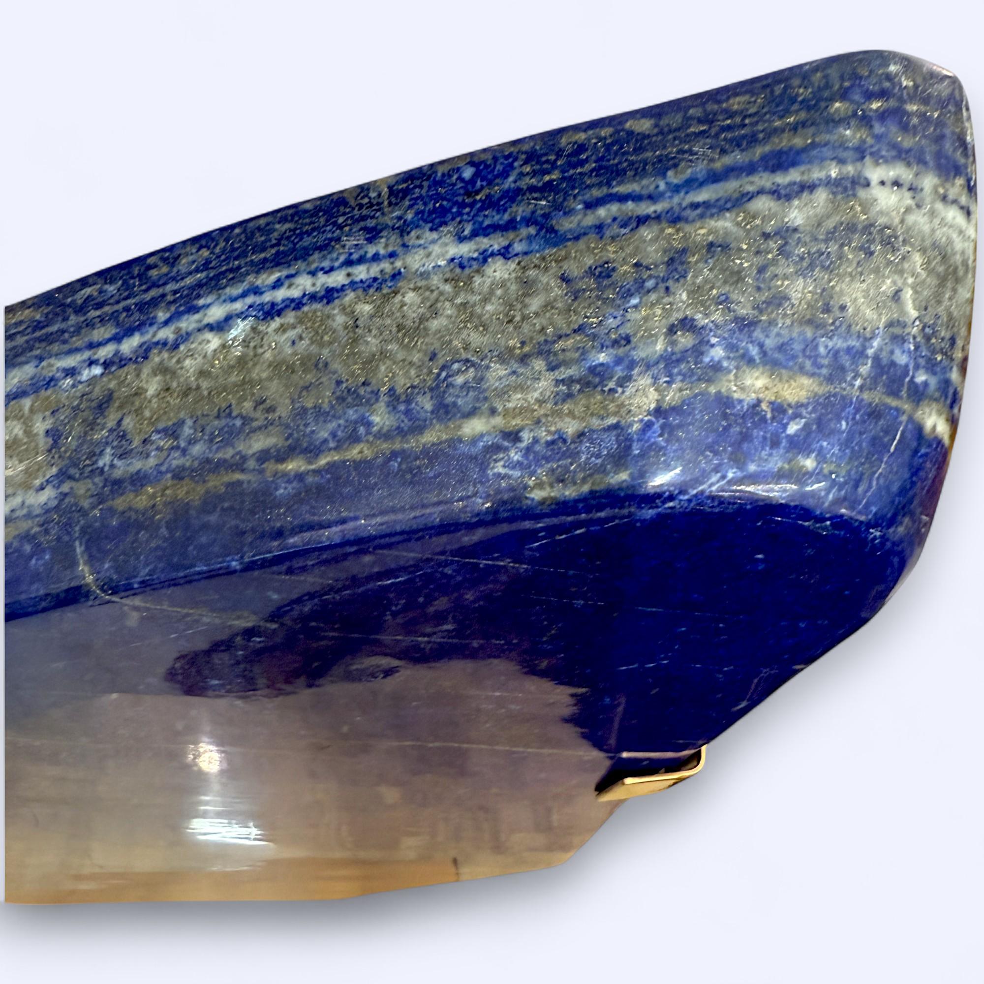 Large Polished Lapis Lazuli from Afghanistan in its Natural Form For Sale 11