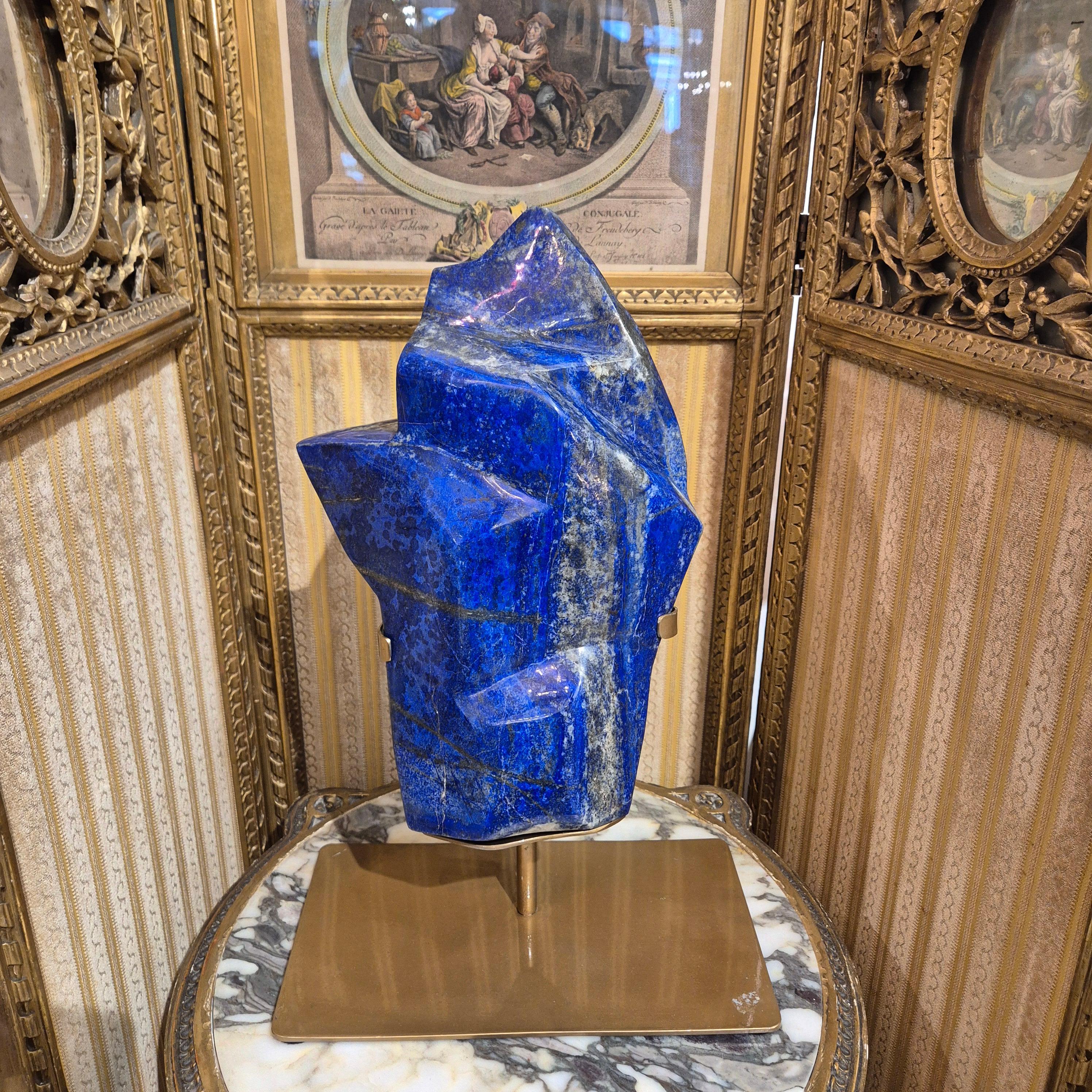 20th Century Large Polished Lapis Lazuli from Afghanistan in its Natural Form
