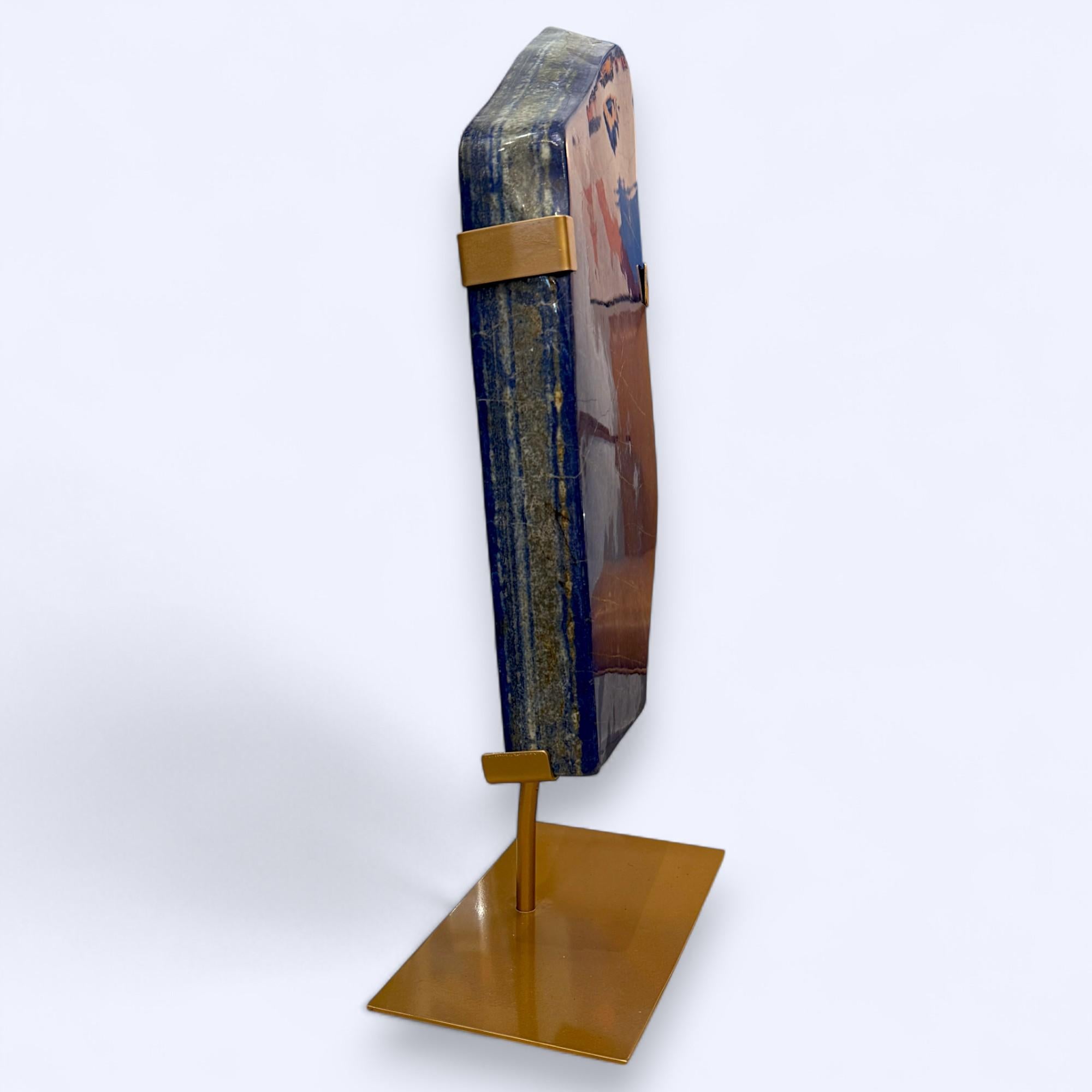 Large Polished Lapis Lazuli from Afghanistan in its Natural Form For Sale 1