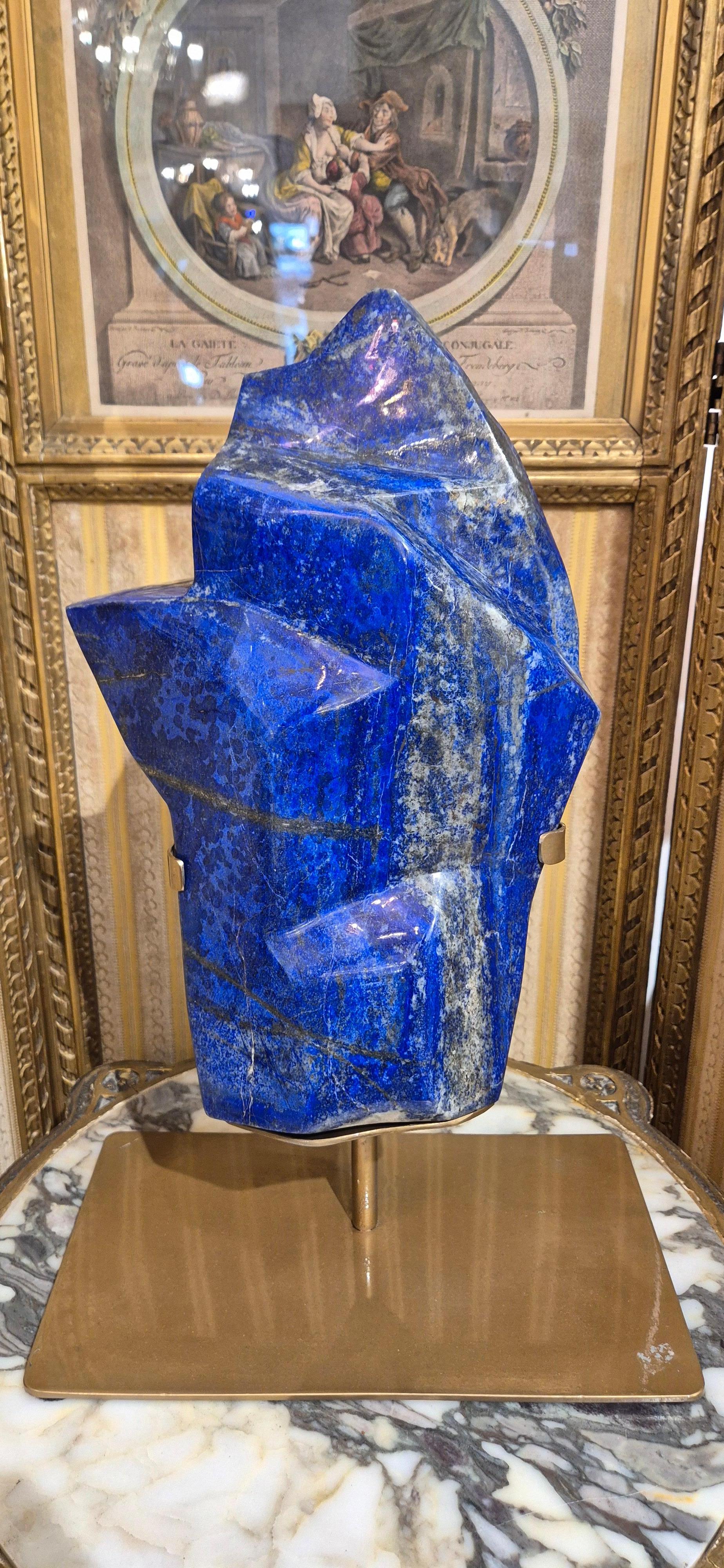 Large Polished Lapis Lazuli from Afghanistan in its Natural Form 2