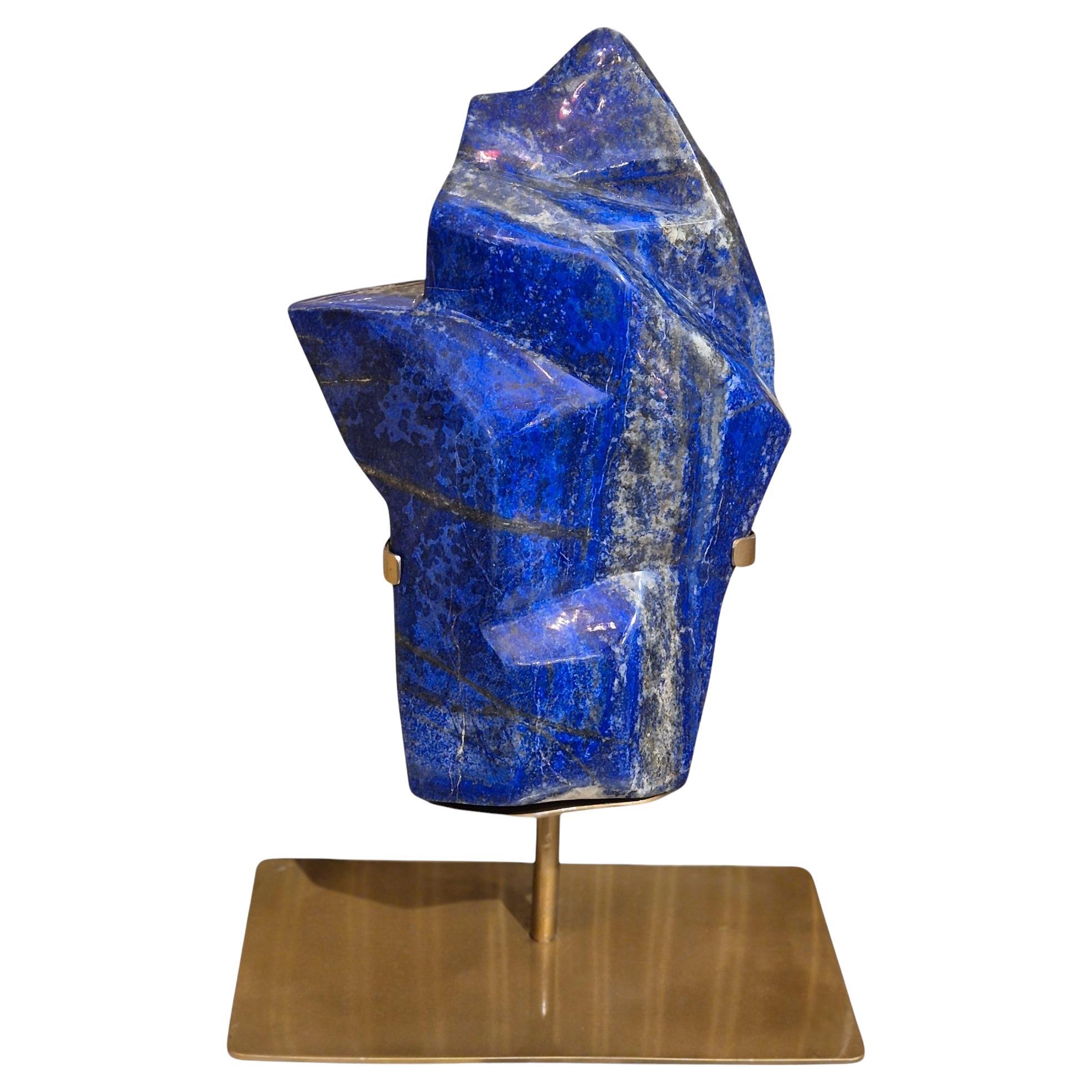 Großer polierter Lapislazuli aus Afghanistan in seiner natürlichen Form